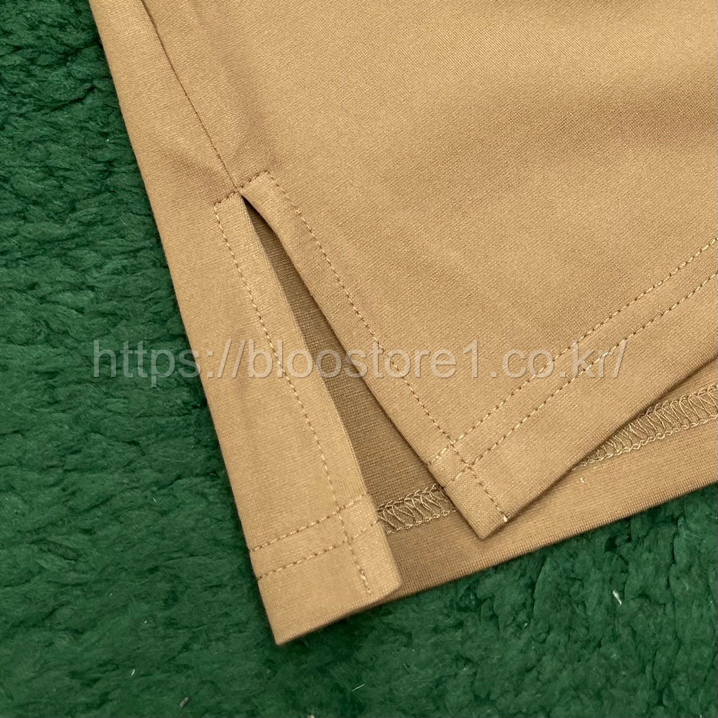 (W) 버버리 체크 칼라 코튼 폴로셔츠 드레스 color (베이지) (블랙)