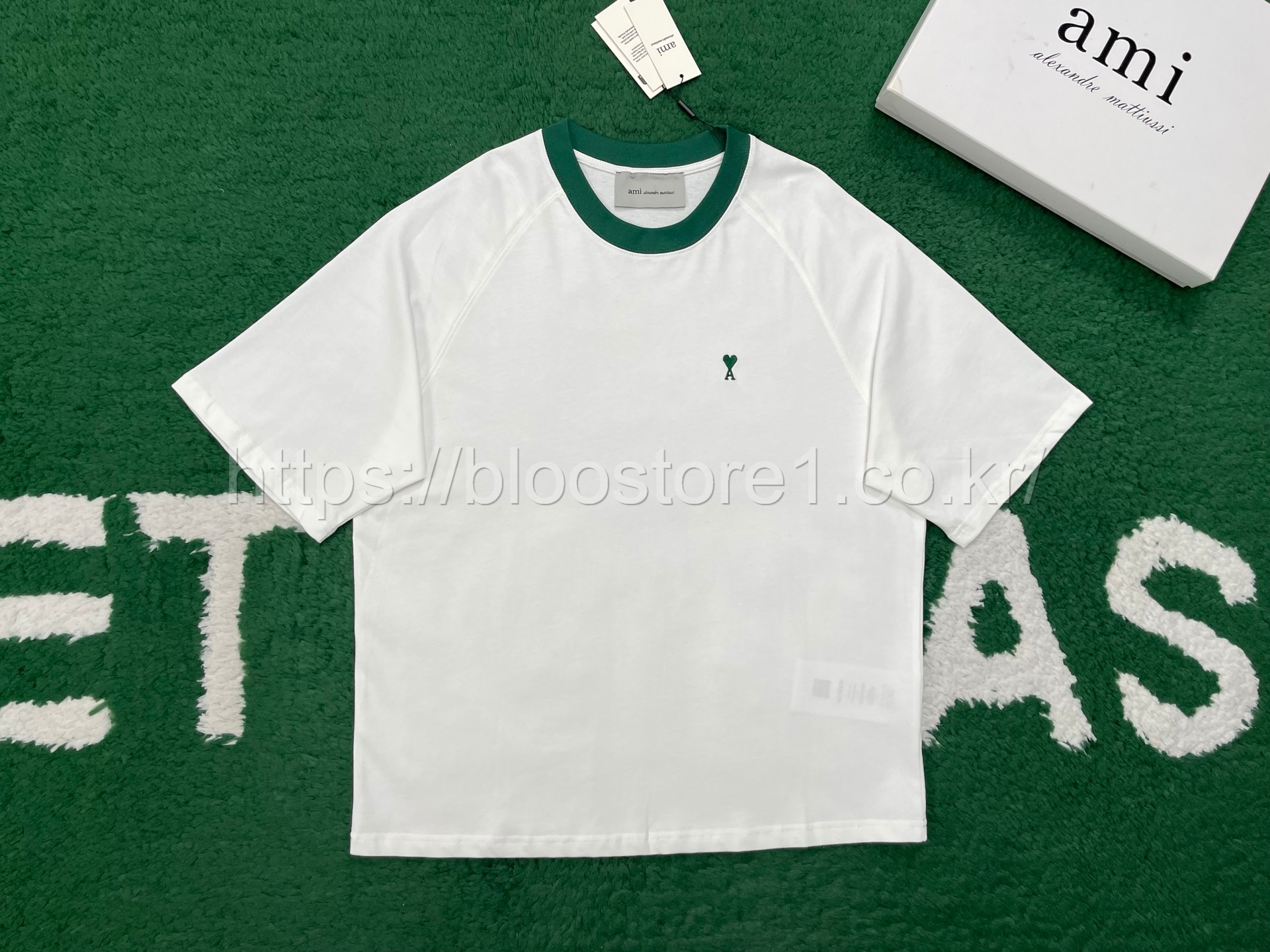 아미 디 꾀흐 머서라이즈드 티셔츠 2color (그레이) (화이트)