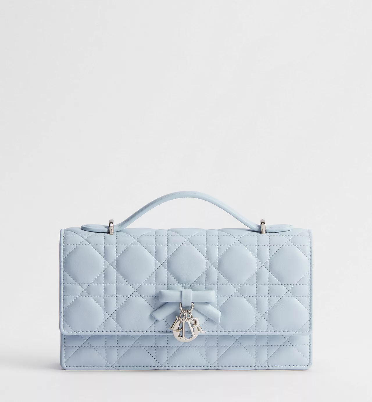 디올 마이 핑크 까나쥬 램스킨 미니백 아이스 블루
