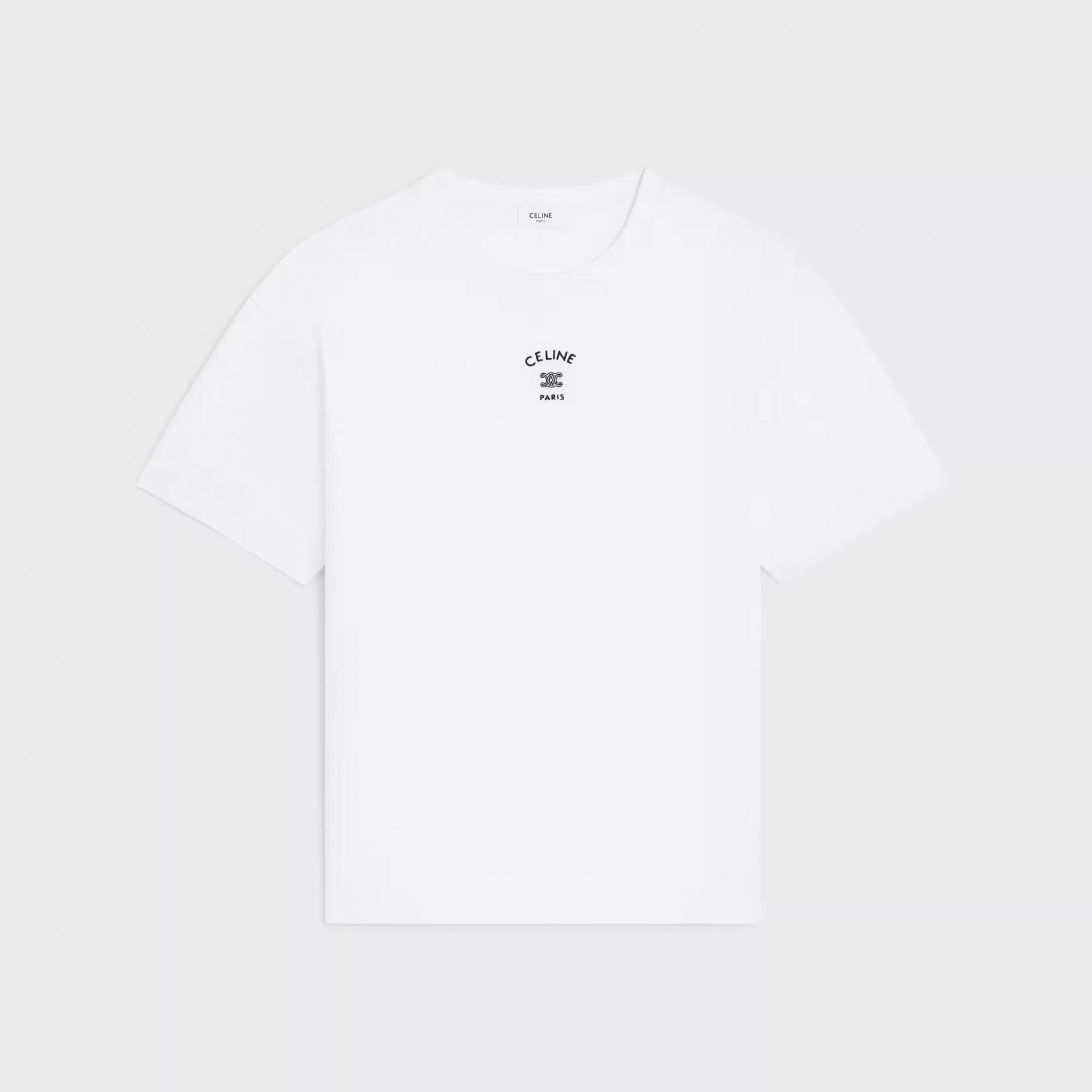 셀린느 코튼 저지 루즈 티셔츠 3color (블랙) (그레이) (화이트)