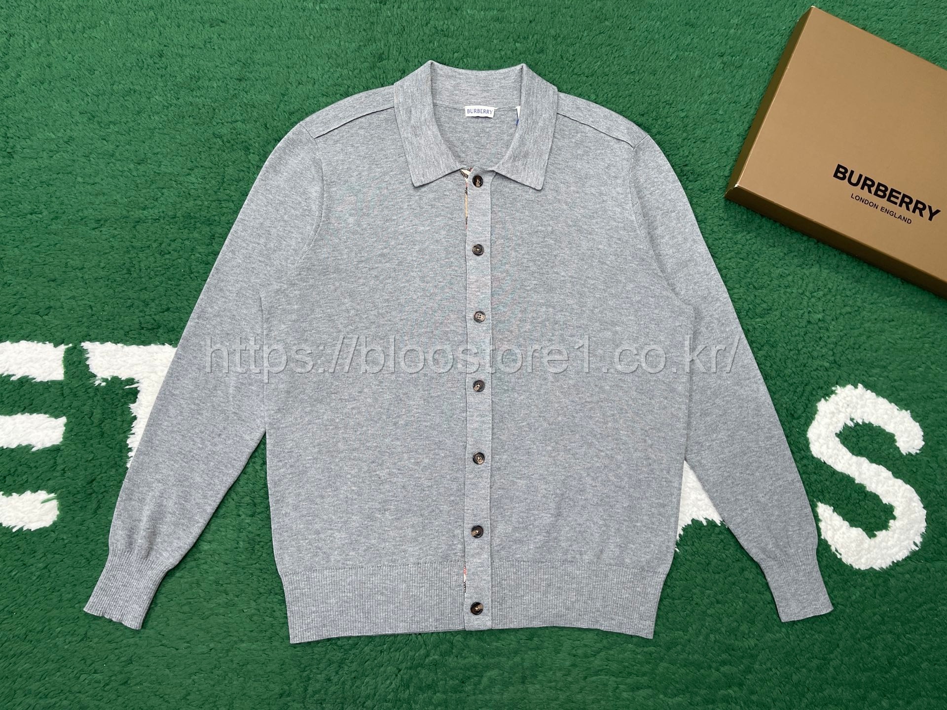 버버리 울 가디건 2color (블랙) (가디건)