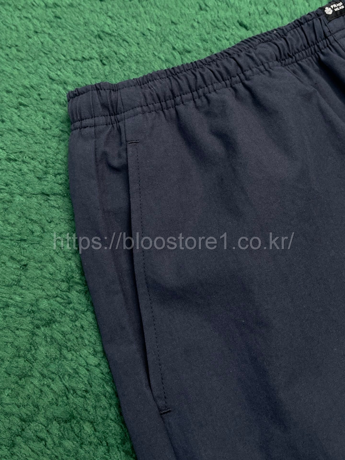 프라다 린넨 혼방 팬츠 2color (네이비) (베이지)