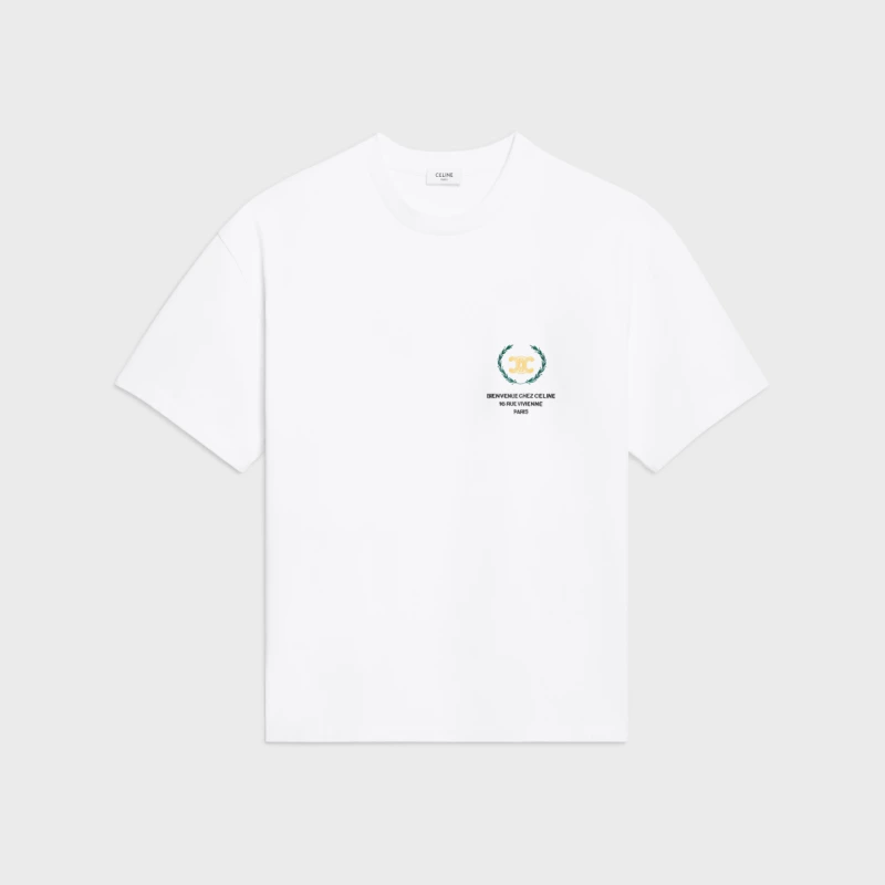 셀린느 트라이엄프 엠블럼 코튼 저지 티셔츠 3color (화이트) (레드) (블랙)