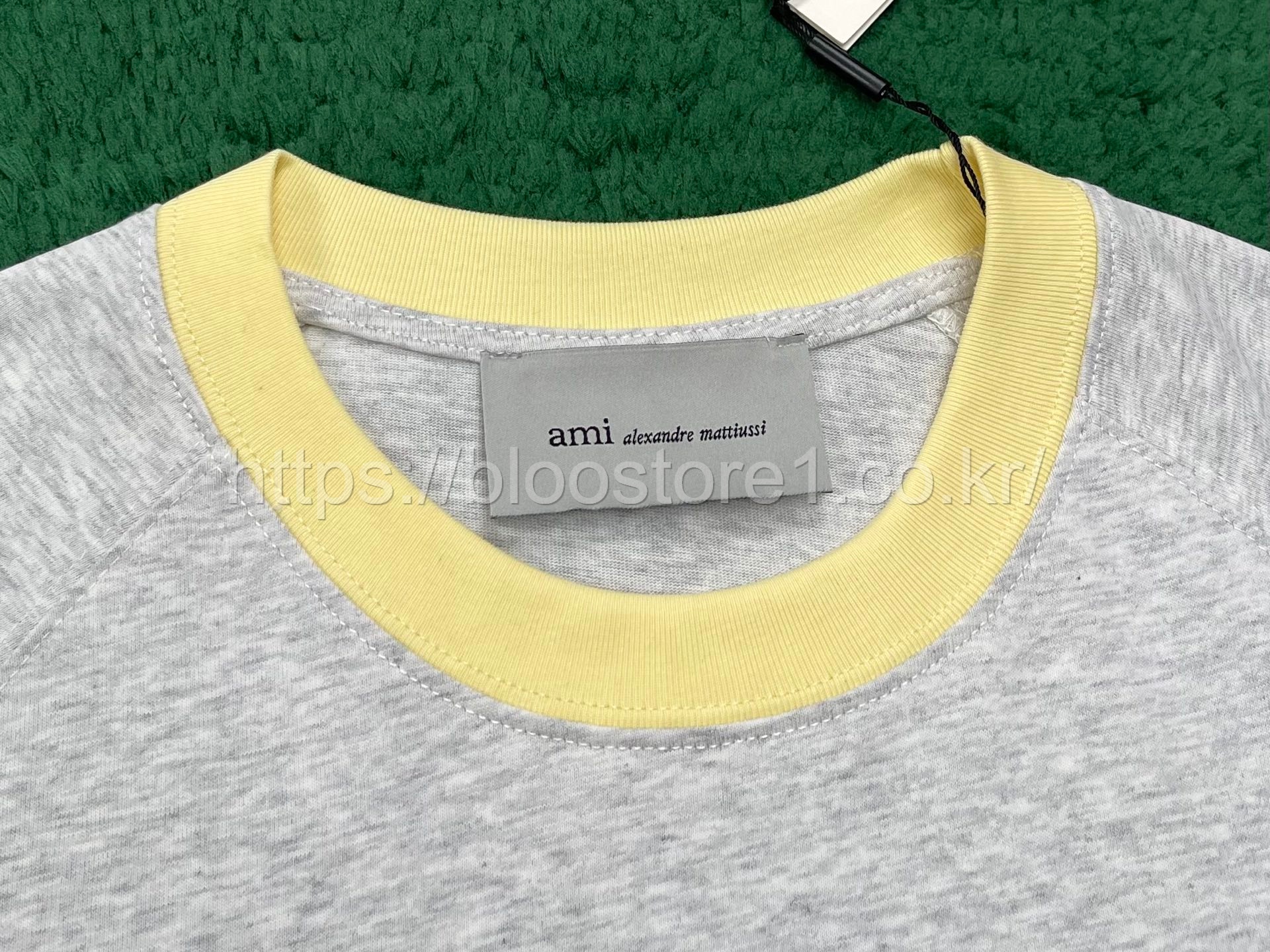 아미 디 꾀흐 머서라이즈드 티셔츠 2color (그레이) (화이트)