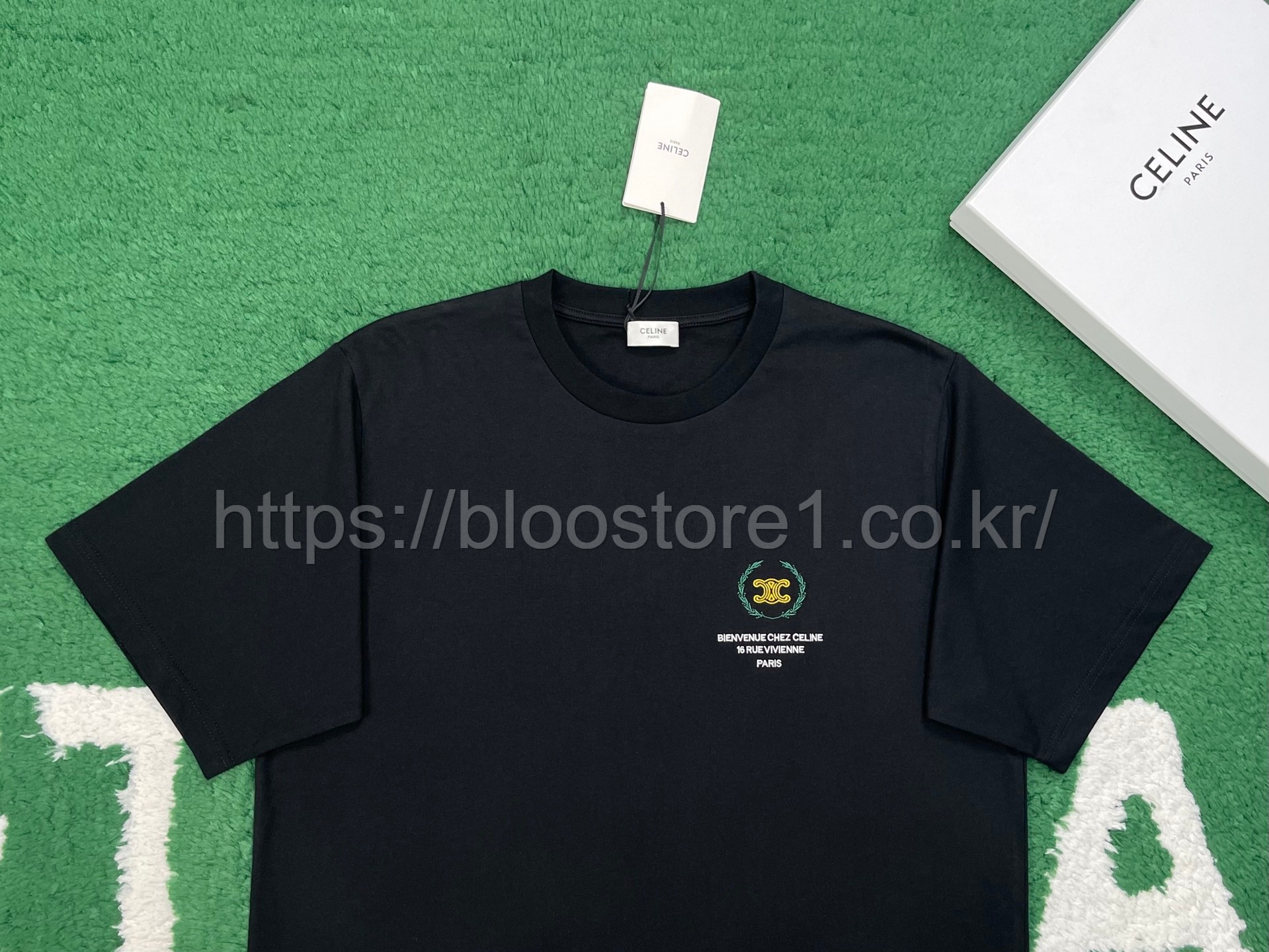 셀린느 트라이엄프 엠블럼 코튼 저지 티셔츠 3color (화이트) (레드) (블랙)