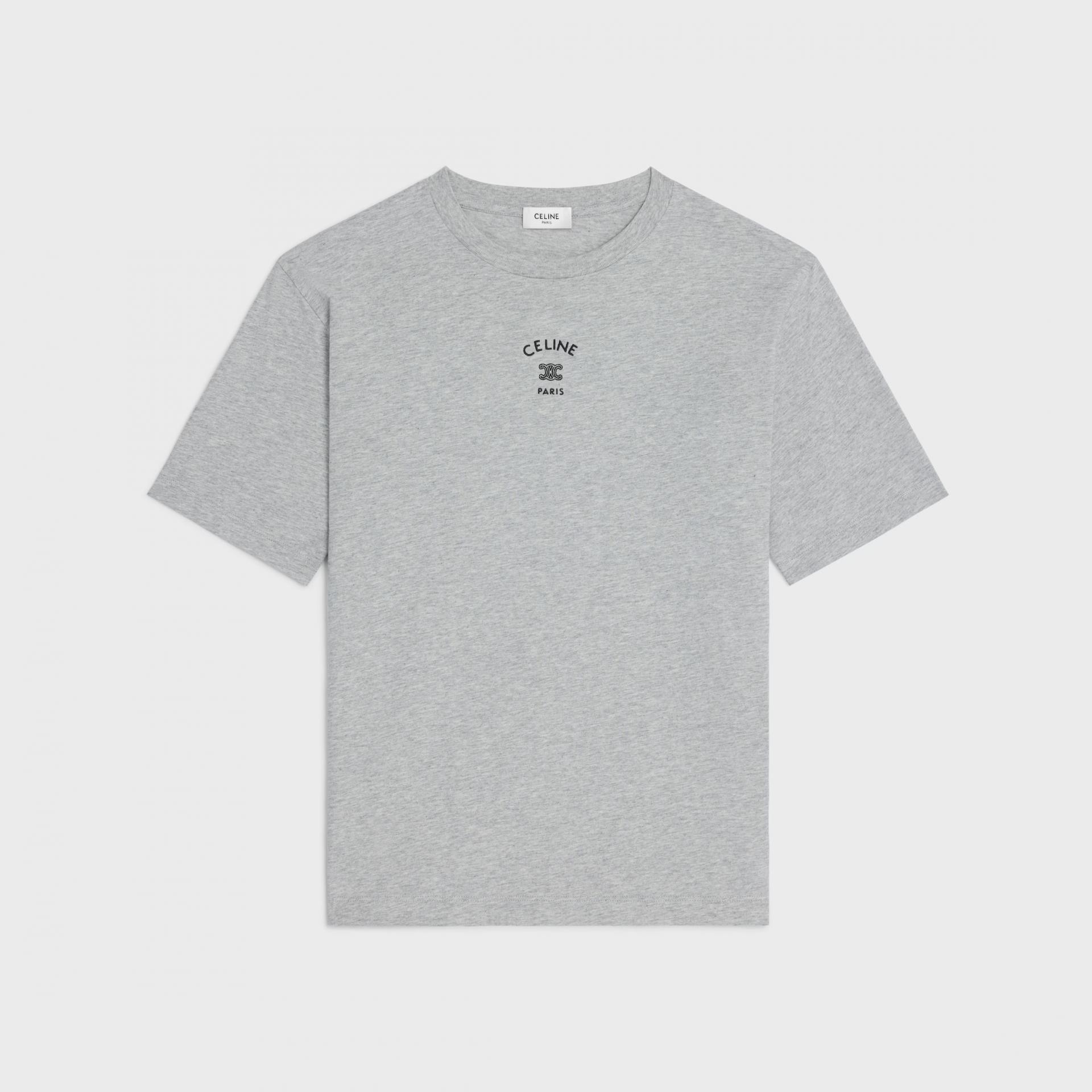 셀린느 코튼 저지 루즈 티셔츠 3color (블랙) (그레이) (화이트)