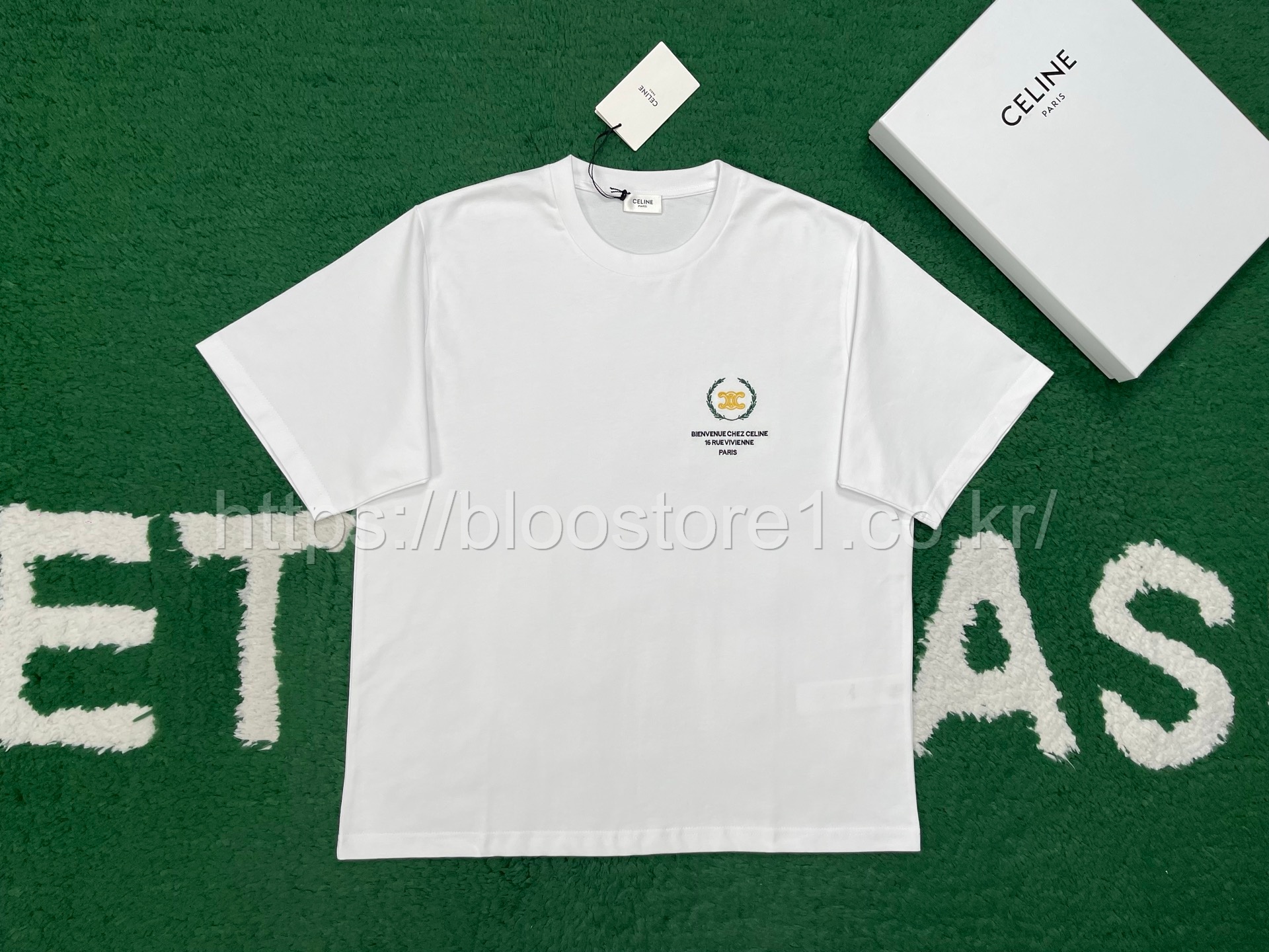 셀린느 트라이엄프 엠블럼 코튼 저지 티셔츠 3color (화이트) (레드) (블랙)