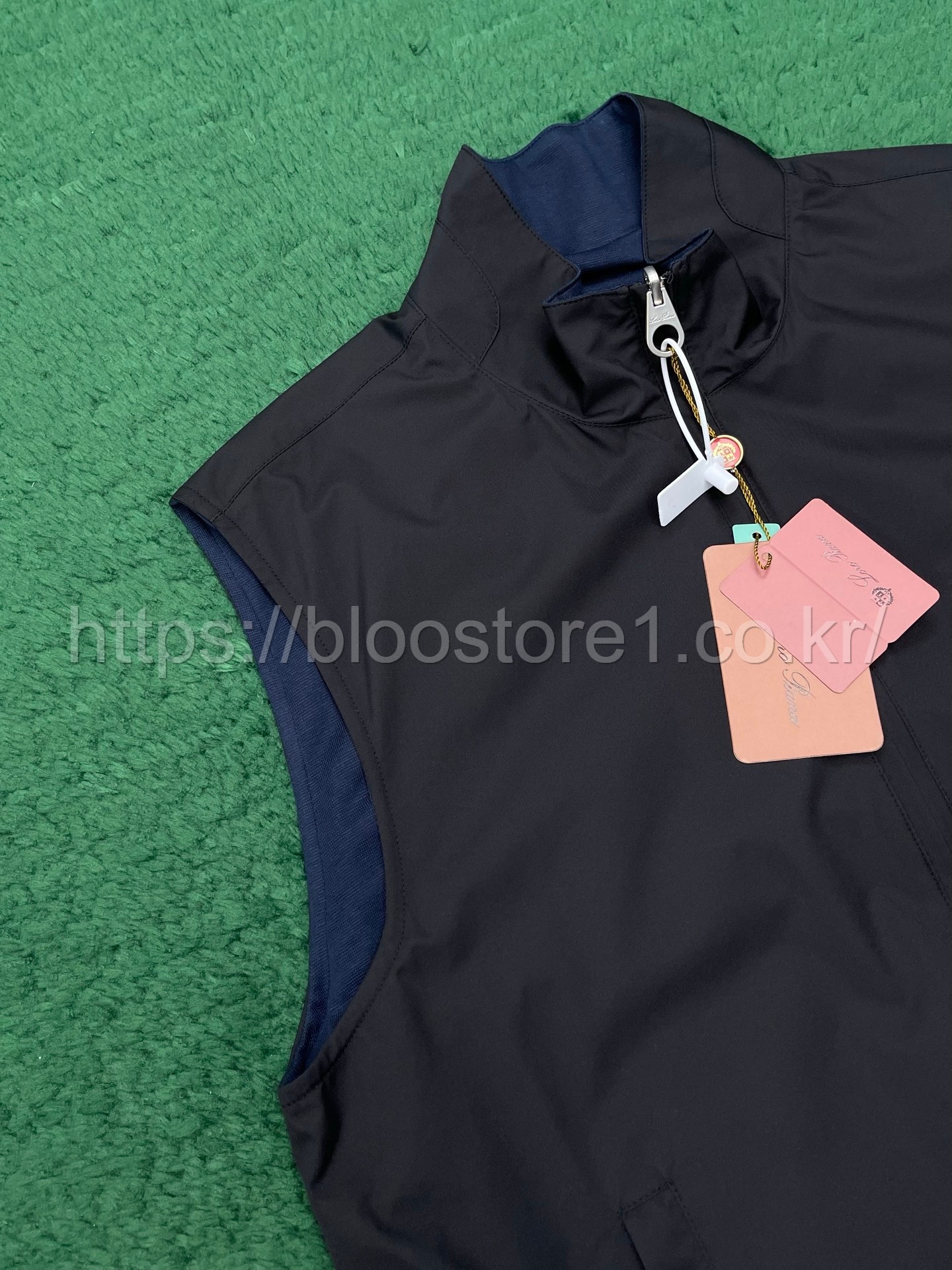로로피아나 리버서블 집업 베스트 2color (네이비) (베이지)
