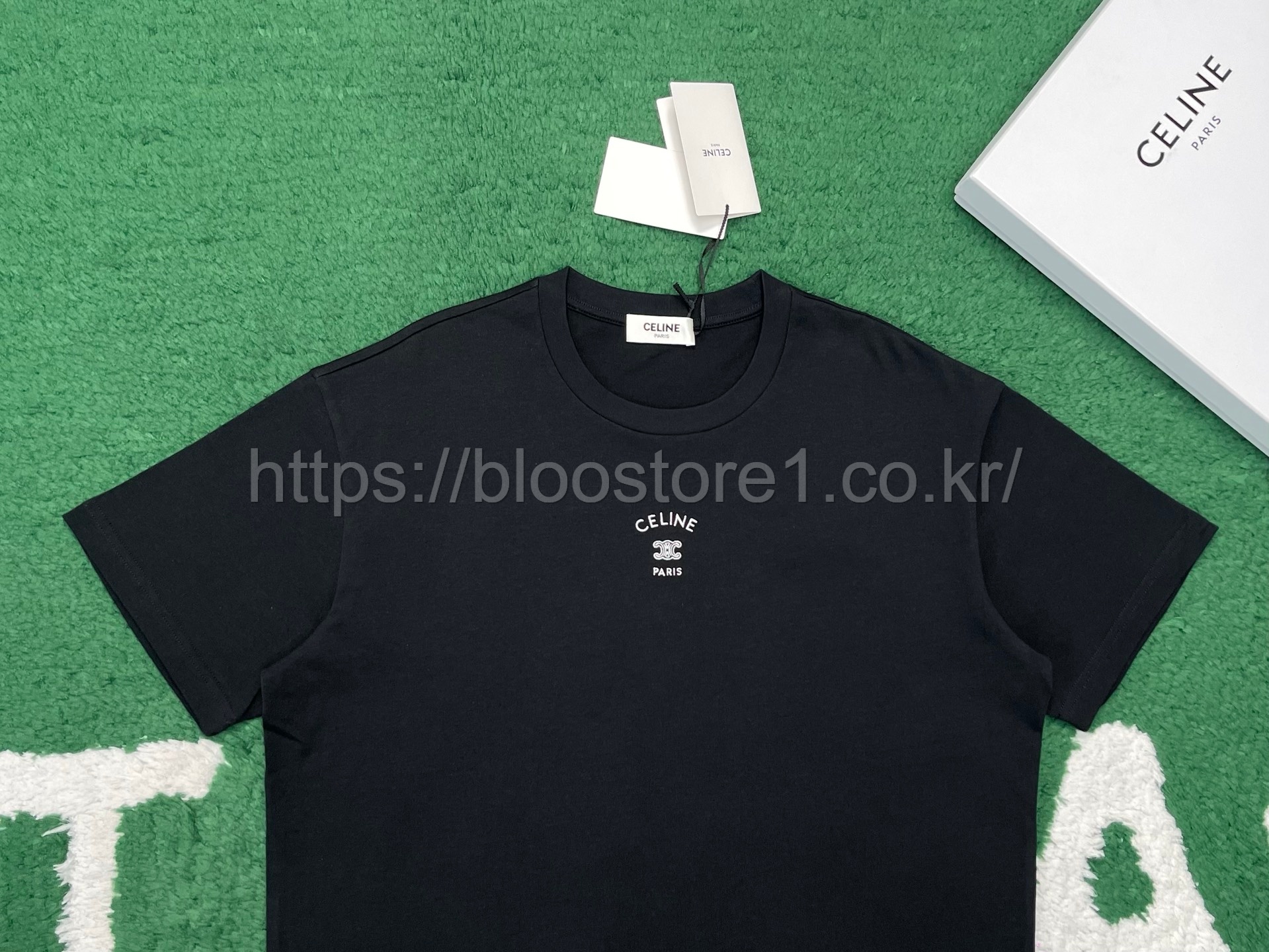 셀린느 코튼 저지 루즈 티셔츠 3color (블랙) (그레이) (화이트)