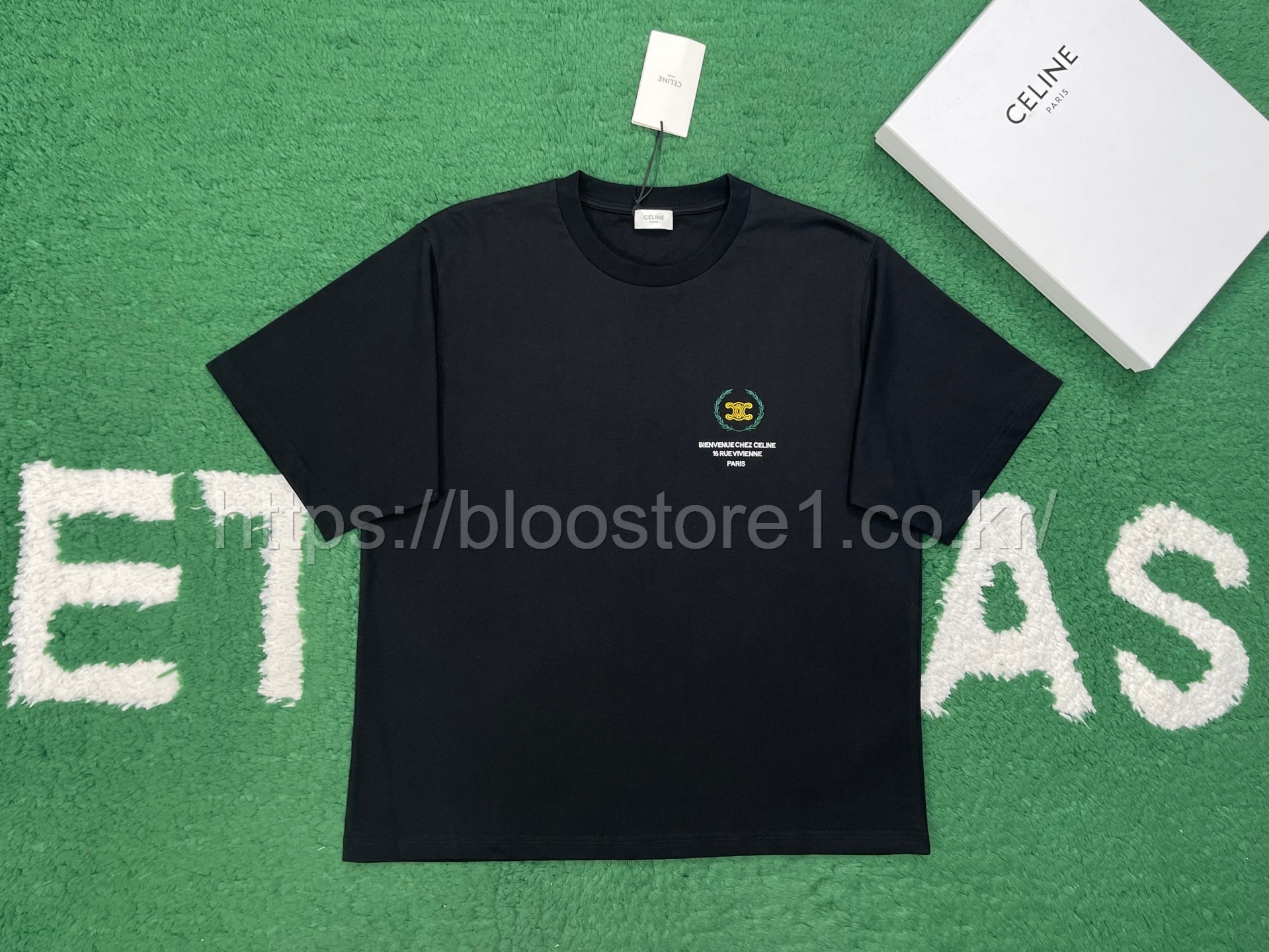 셀린느 트라이엄프 엠블럼 코튼 저지 티셔츠 3color (화이트) (레드) (블랙)