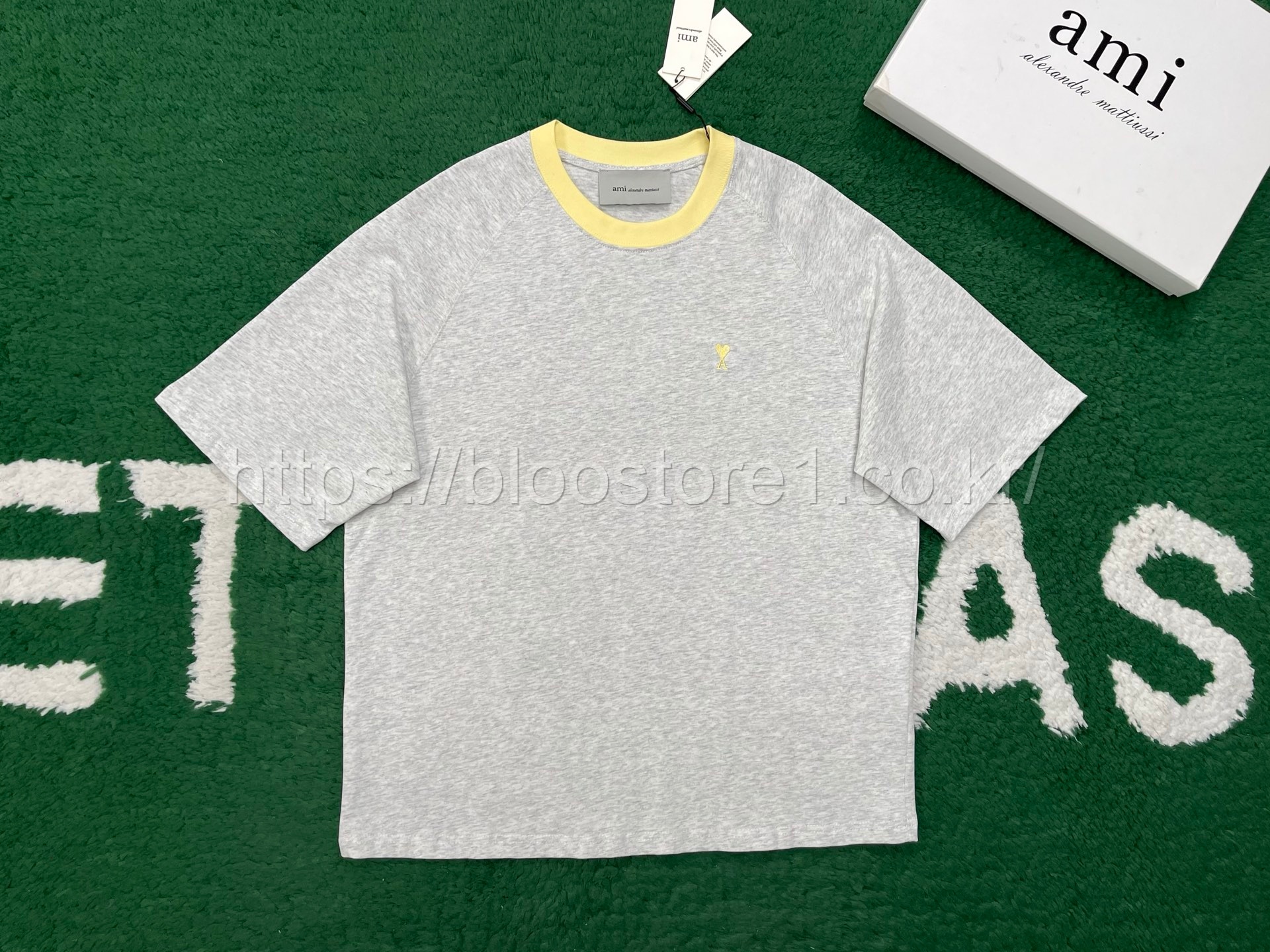 아미 디 꾀흐 머서라이즈드 티셔츠 2color (그레이) (화이트)
