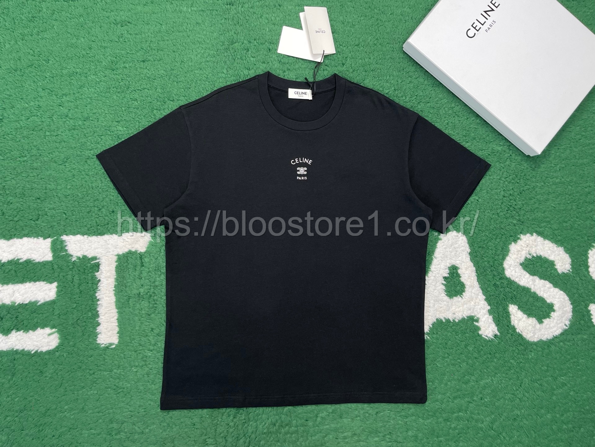 셀린느 코튼 저지 루즈 티셔츠 3color (블랙) (그레이) (화이트)