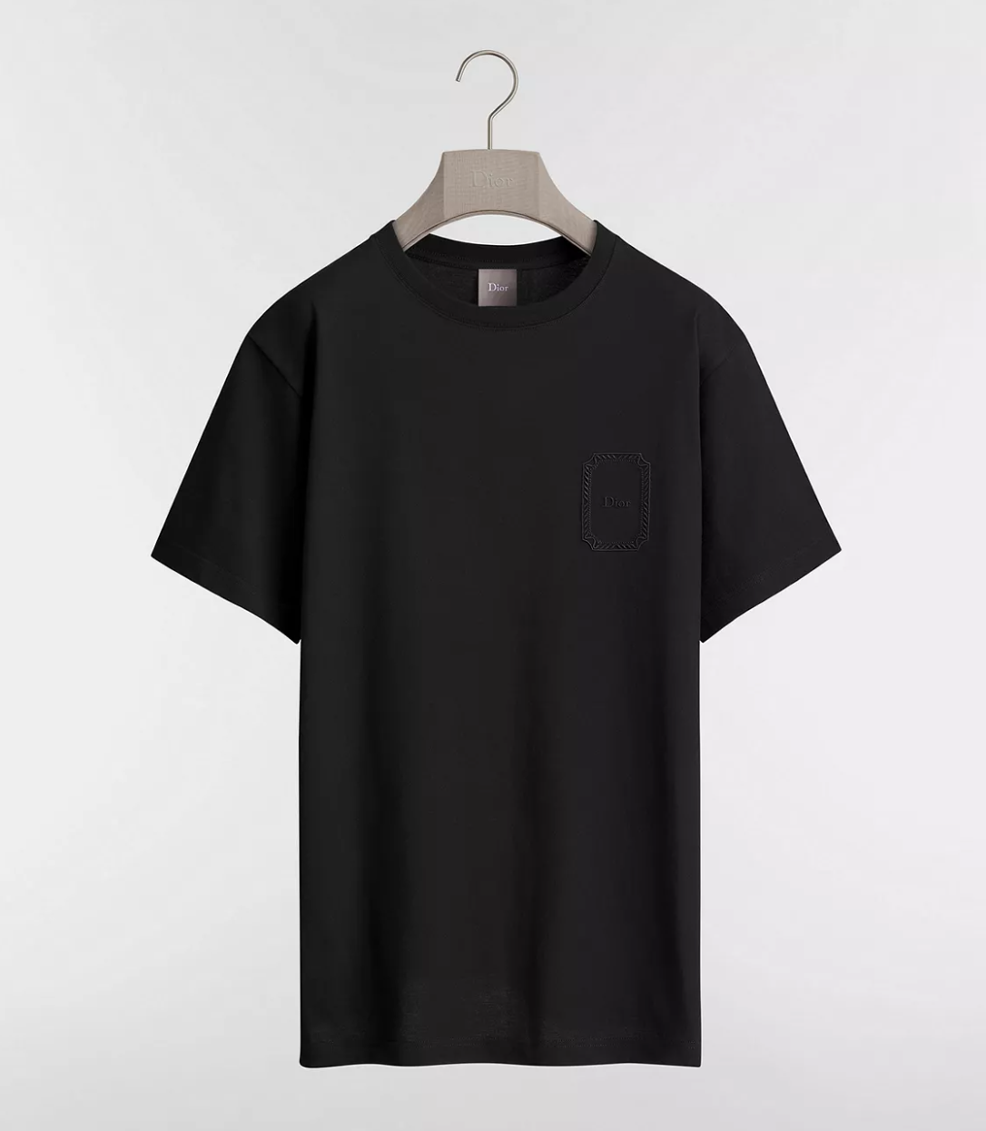디올 메달리안 릴렉스 핏 코튼 저지 티셔츠 2color (블랙) (화이트)