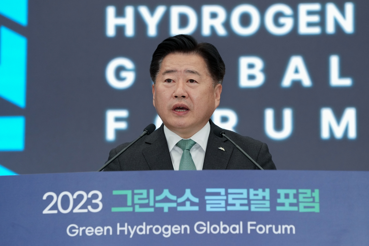 ▲ 2023 그린수소 글로벌 포럼이 23일 제주국제컨벤션센터에서 개막했다. ©Newsjeju
