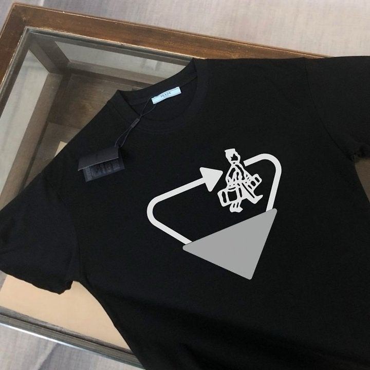 [국내/오늘 배송] 프라다 배색 벨보이 반팔티
