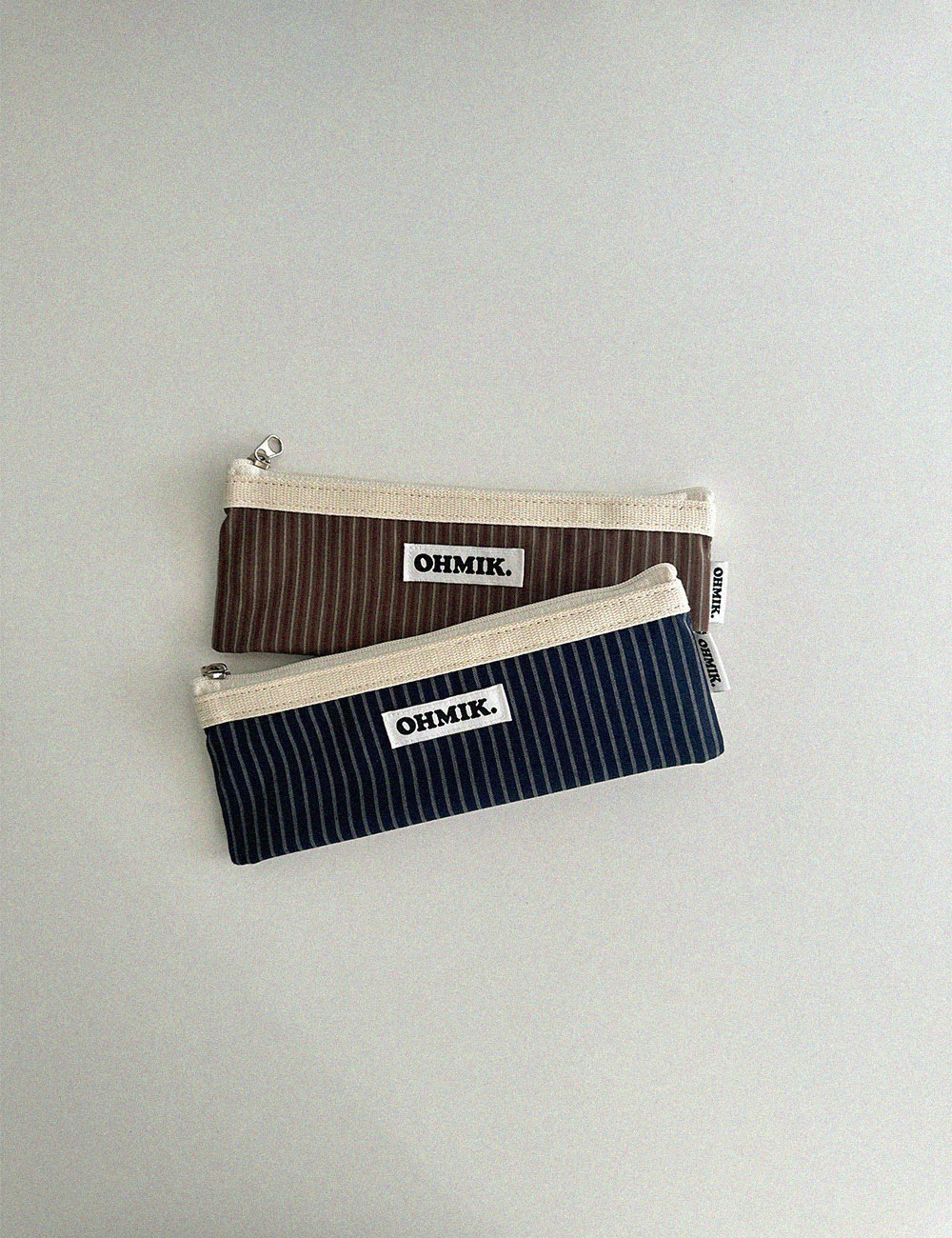 [000] Pencil Pouch - Navy Stripe 네이비 스트라이프
