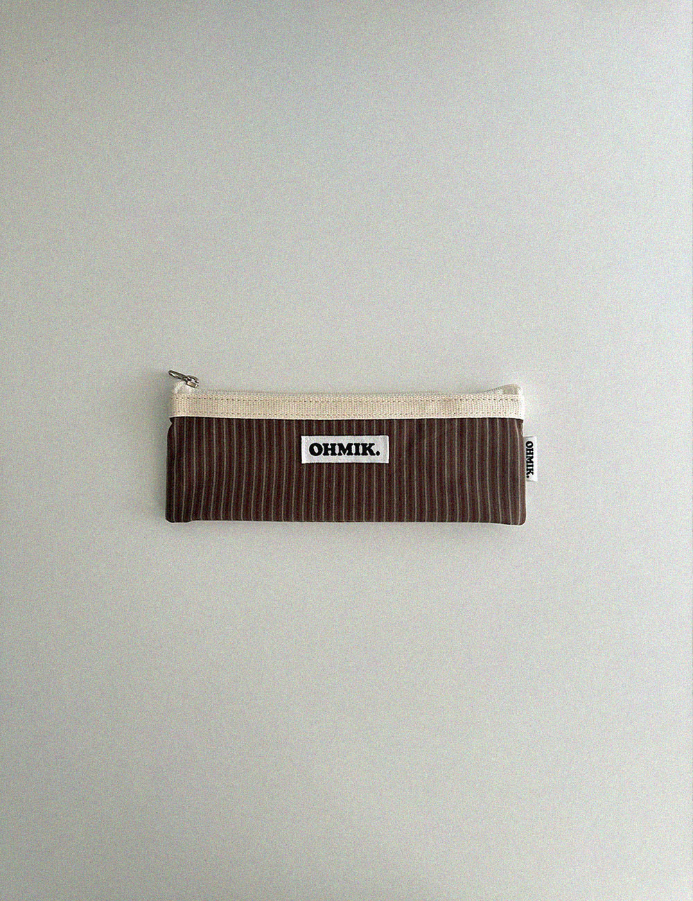 [000] Pencil Pouch - Brown Stripe 브라운 스트라이프