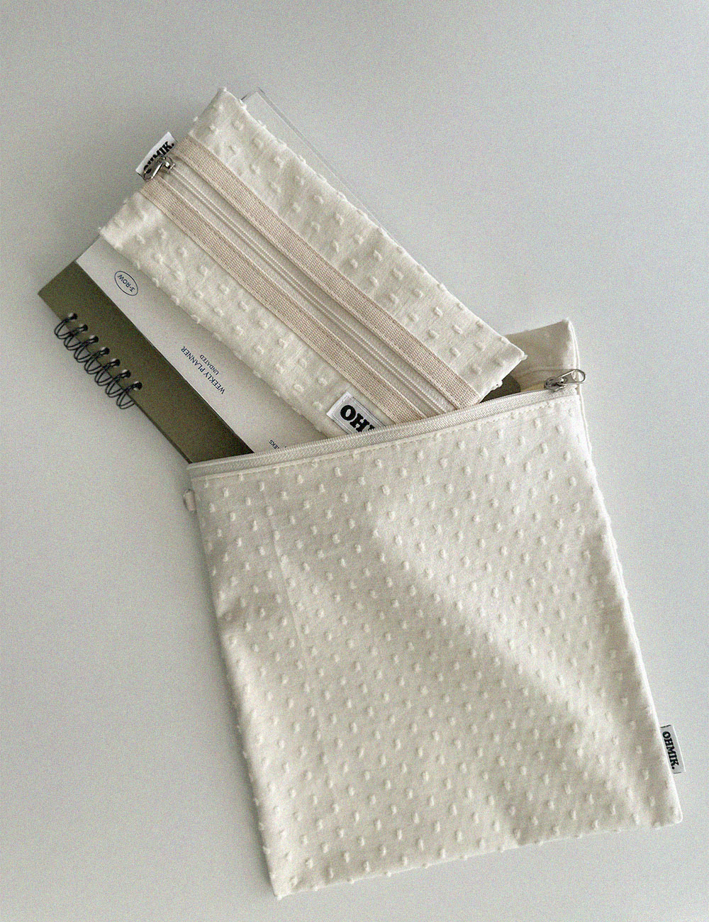 Book Pouch - White Truffle 화이트 트러플