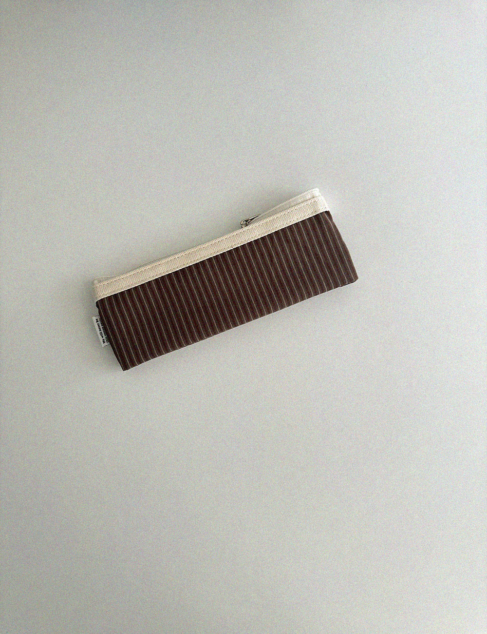 [000] Pencil Pouch - Brown Stripe 브라운 스트라이프