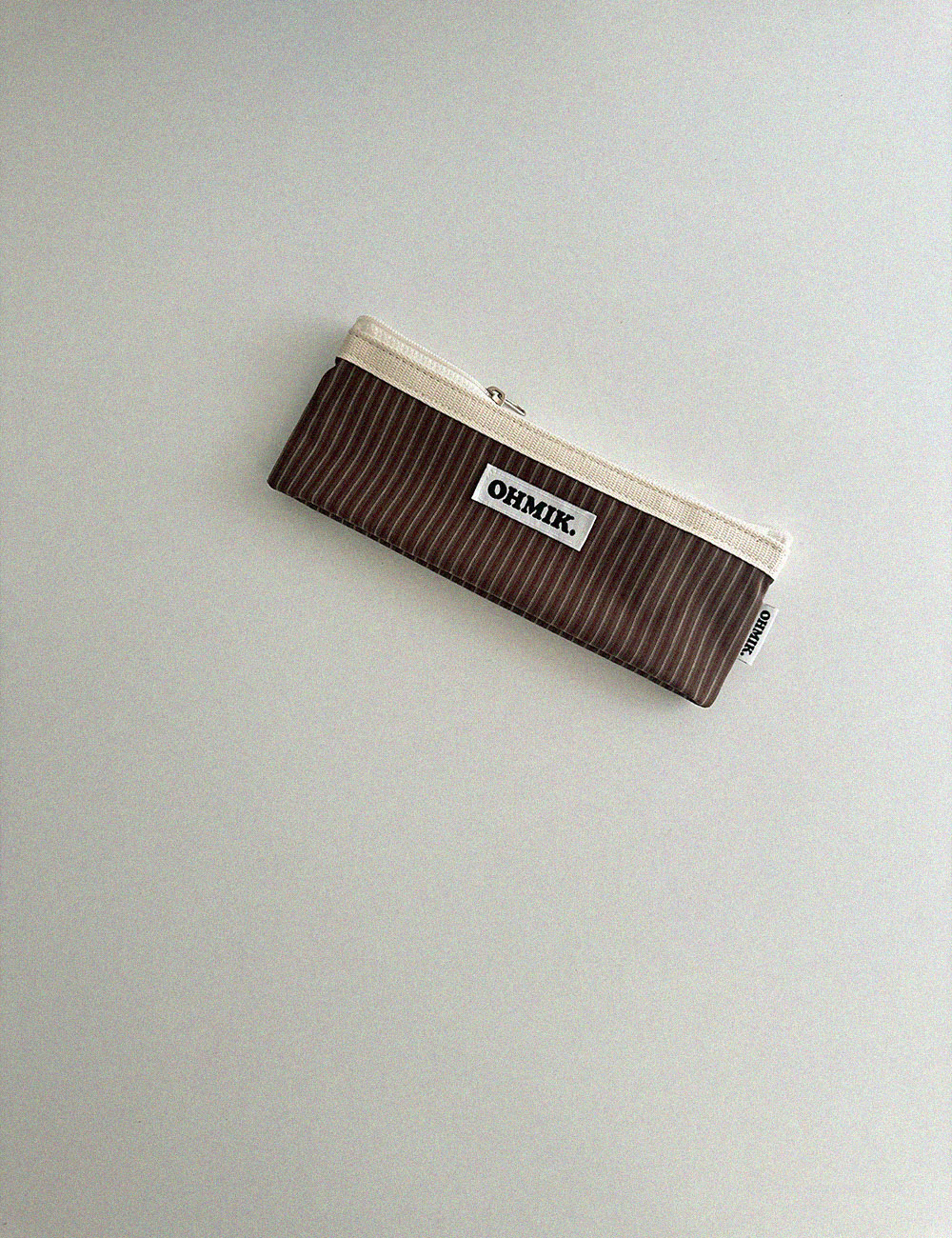 [000] Pencil Pouch - Brown Stripe 브라운 스트라이프