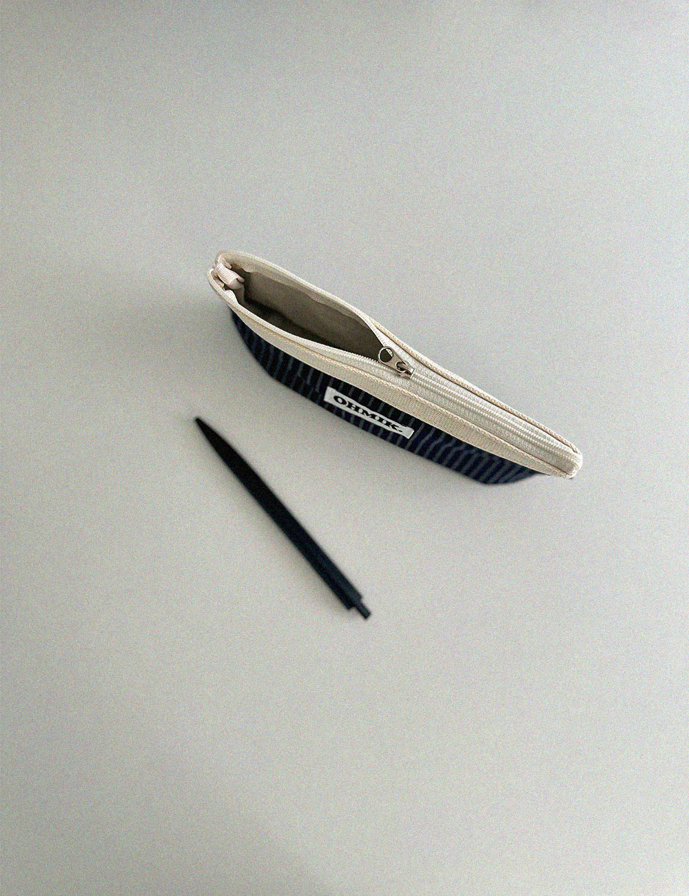 [000] Pencil Pouch - Navy Stripe 네이비 스트라이프