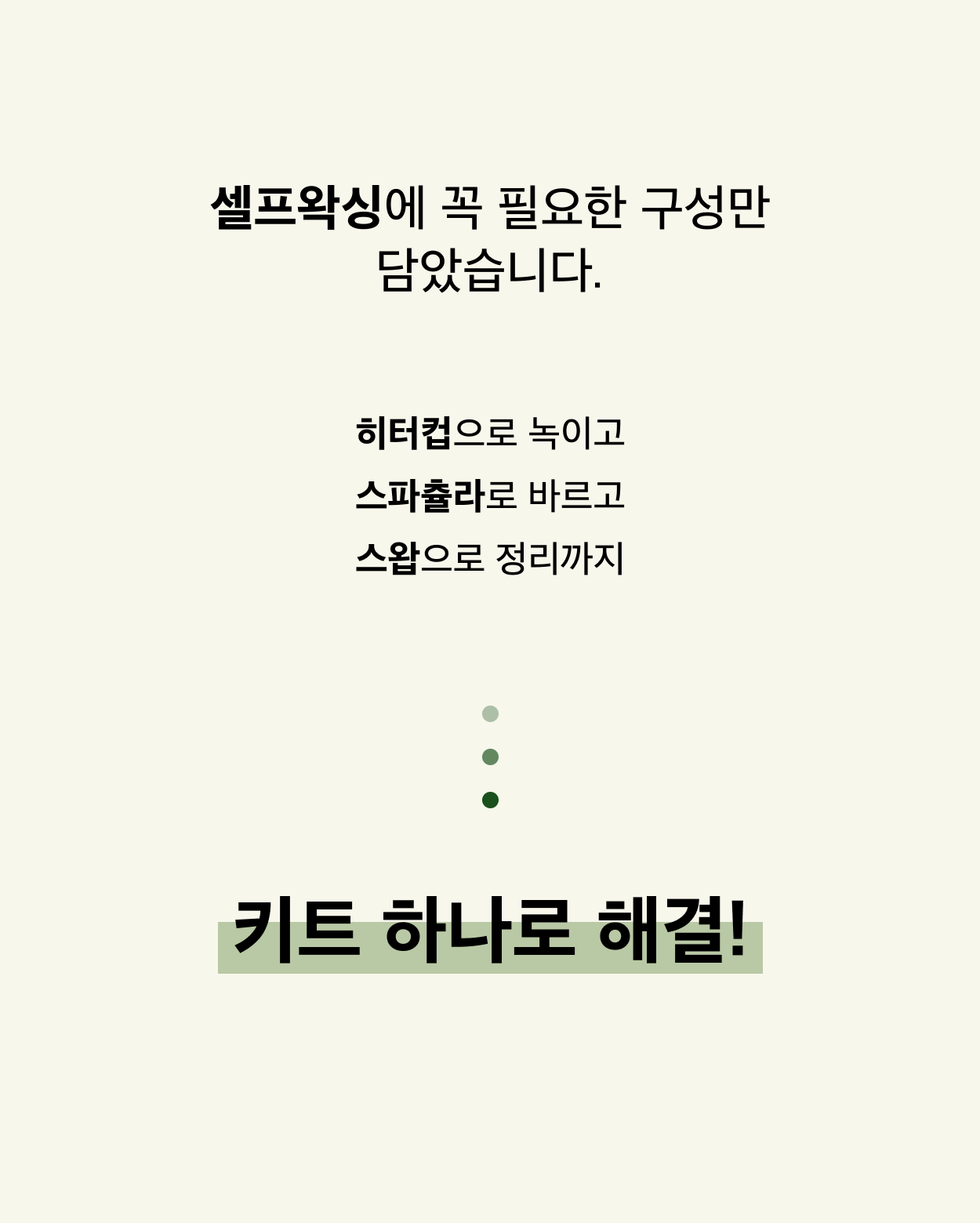 리프그린 셀프왁싱 비기너 키트/Leaf Green SELF WAXING BEGINNER KIT