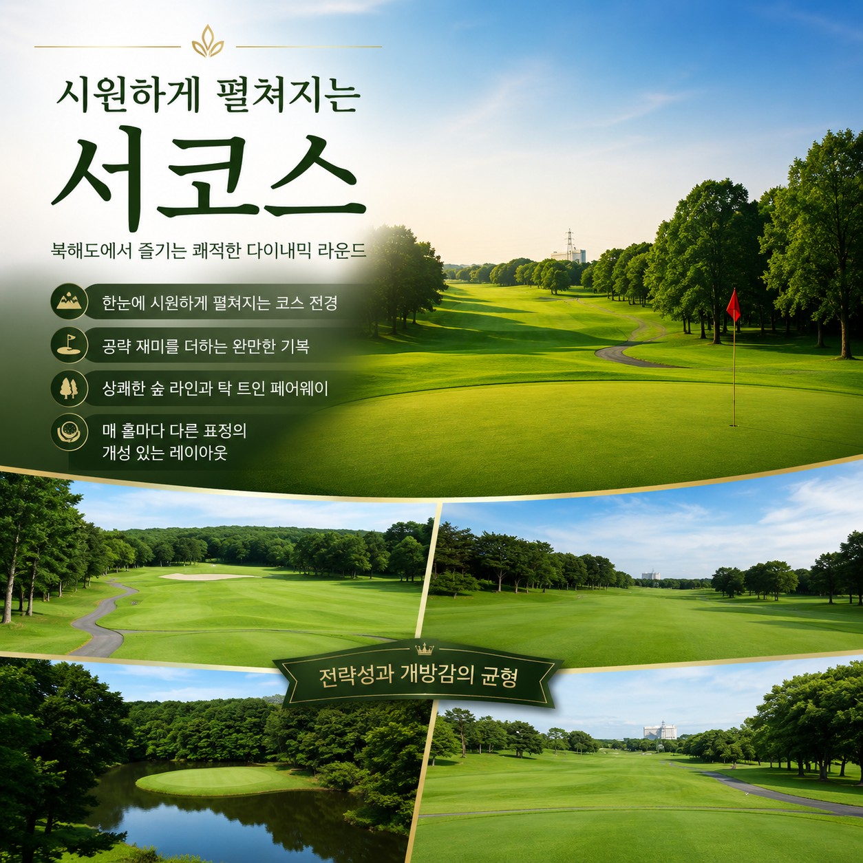 ⛳북해도 클라세 리조트 골프 <최상급 온천수>⛳