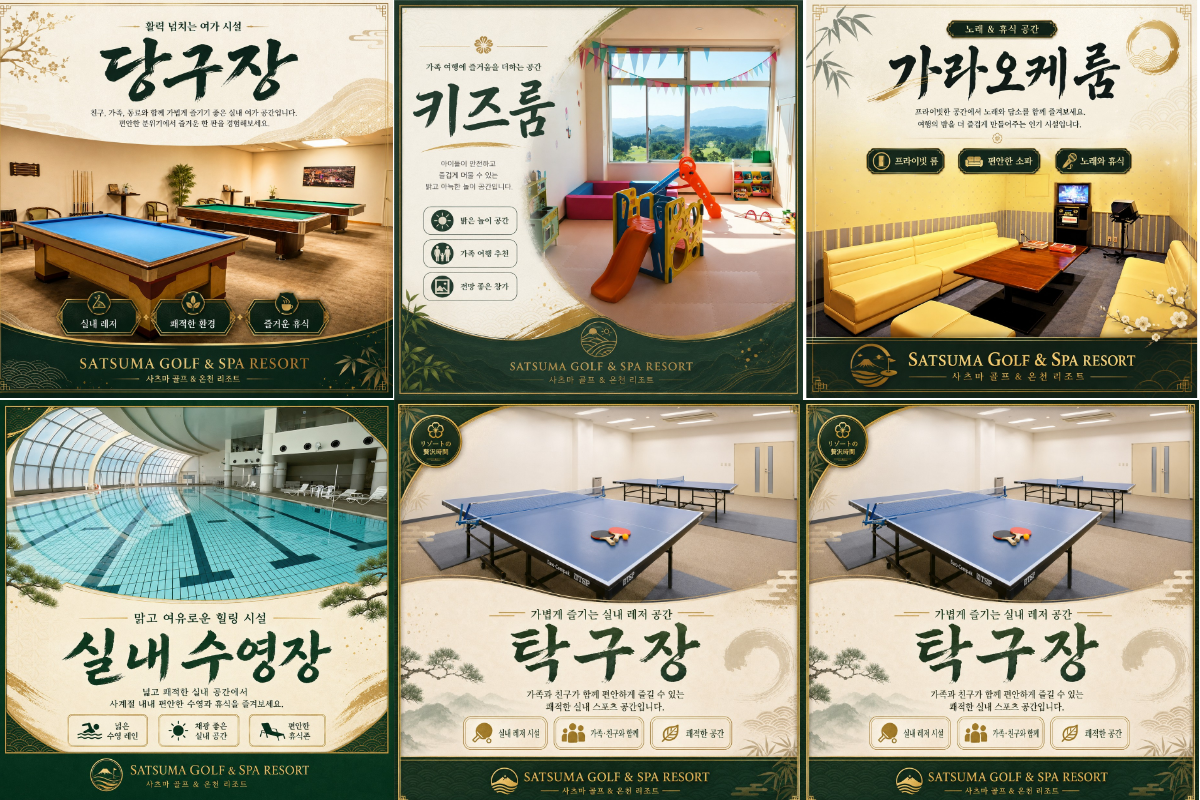 ⛳️고시마 사츠마 골프리조트|온천 골프여행 2박3일 105.9만원~