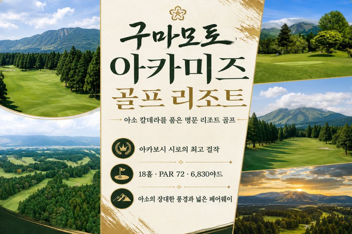 구마모토 아카미즈 골프리조트｜아소 온천 골프여행 2박3일 99.9만원~