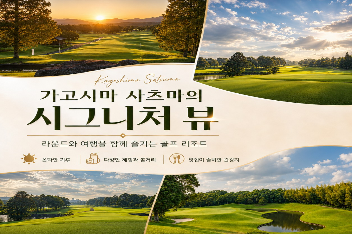 ⛳️고시마 사츠마 골프리조트|온천 골프여행 2박3일 105.9만원~