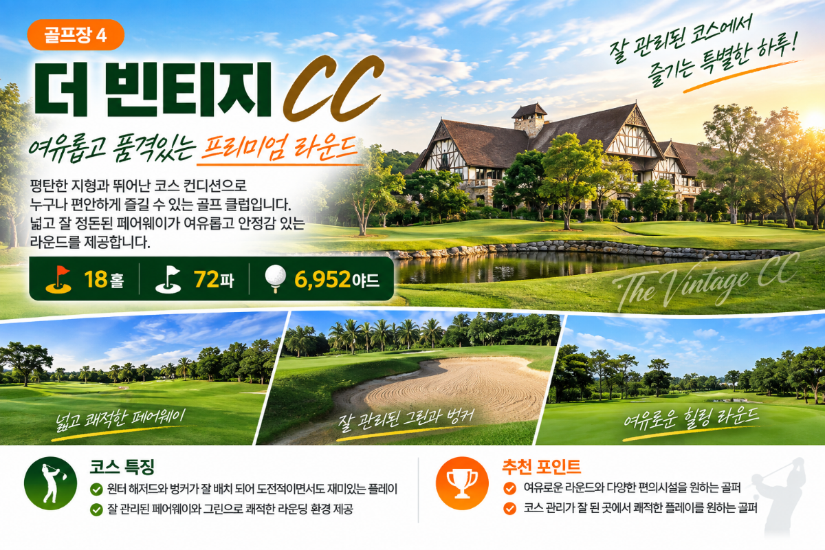 방콕 골프투어 3박5일|시내호텔 3박 + 명문골프 54홀|2인 가능