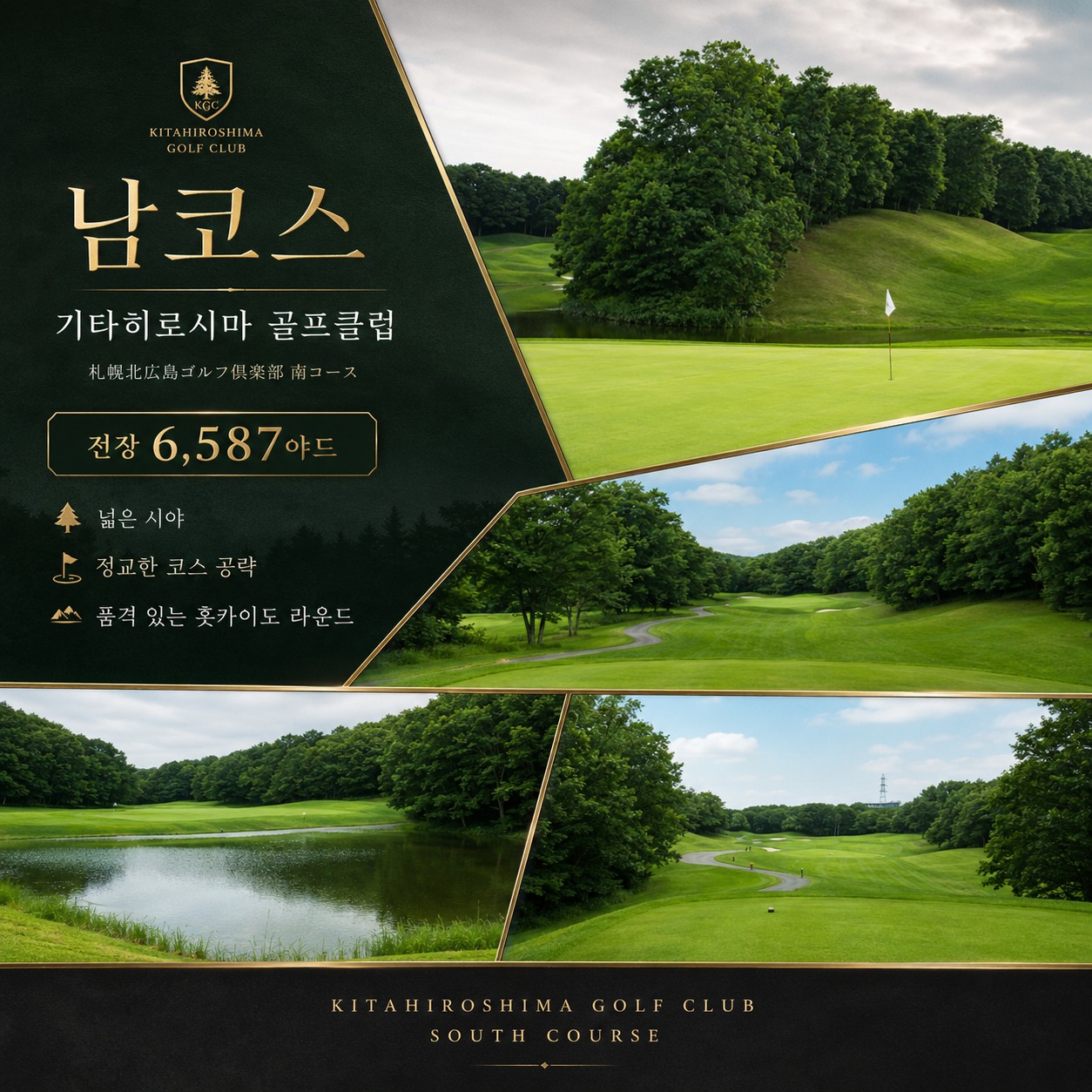 ⛳북해도 클라세 리조트 골프 <최상급 온천수>⛳