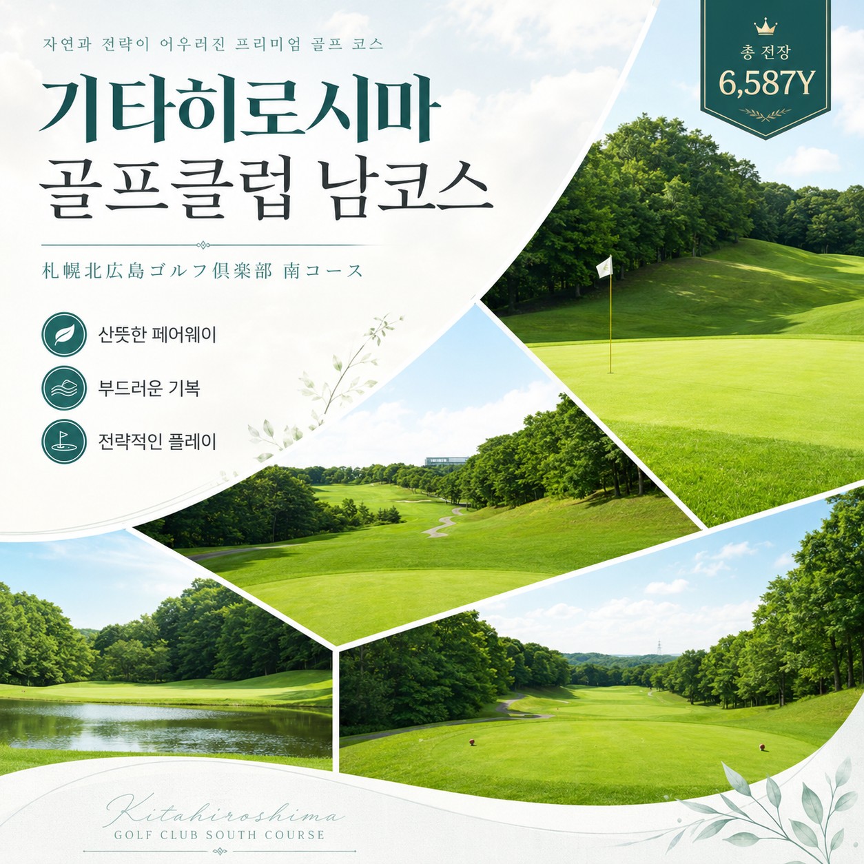 ⛳북해도 클라세 리조트 골프 <최상급 온천수>⛳