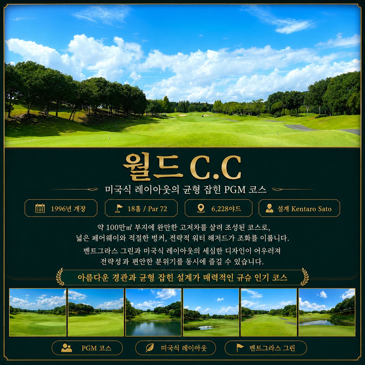 🏌️‍♂️ 구마모토 시내호텔 골프투어