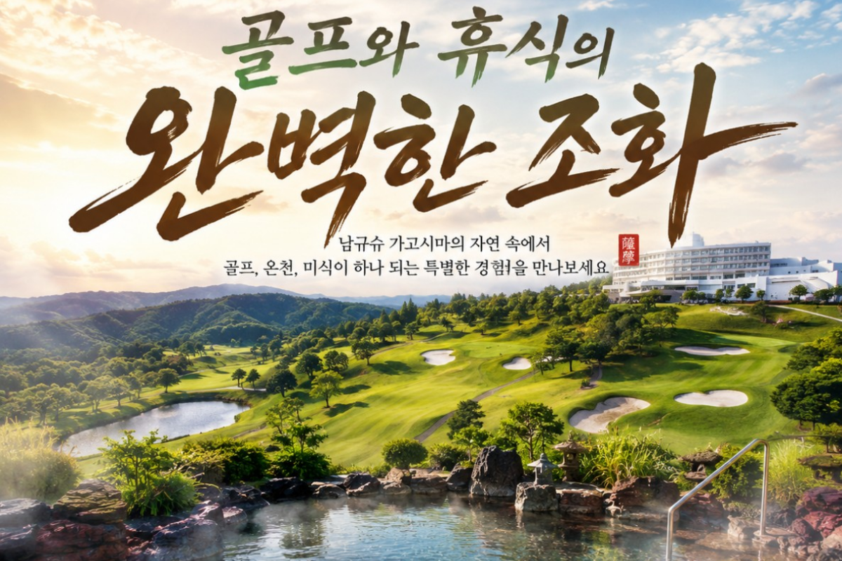 ⛳️고시마 사츠마 골프리조트|온천 골프여행 2박3일 105.9만원~