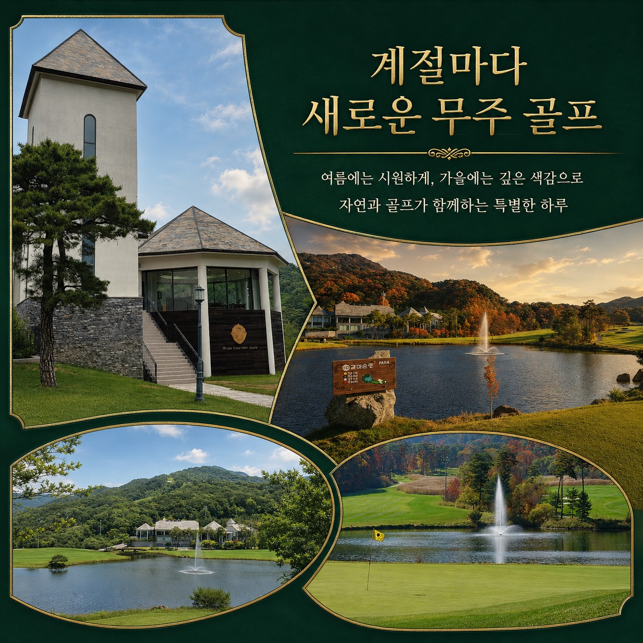 🔥 해발 약 500m에서 즐기는 무주 2색 시원한 라운딩