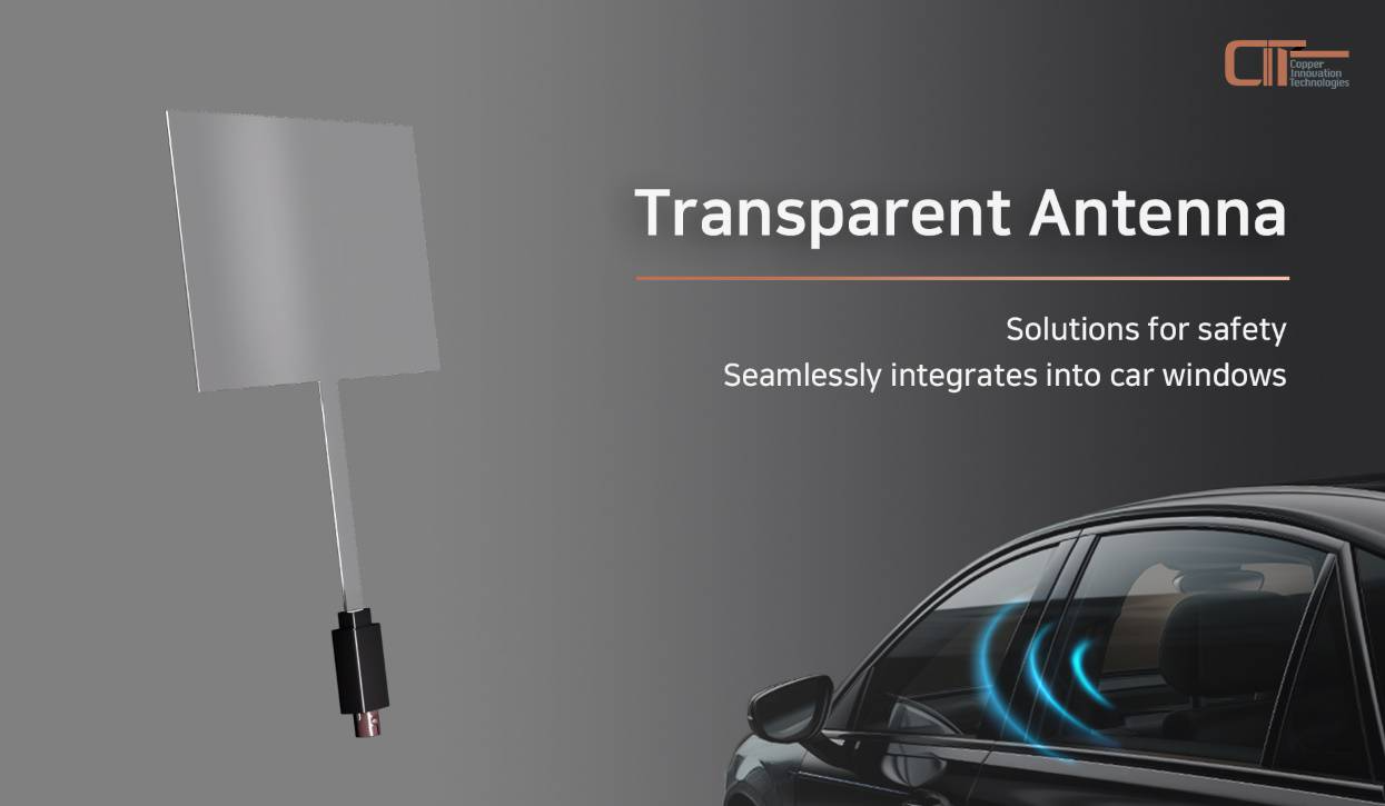 CIT가 CES 2025에서 투명 안테나 및 디스플레이 기술을 선보였다 / 출처=CIT
