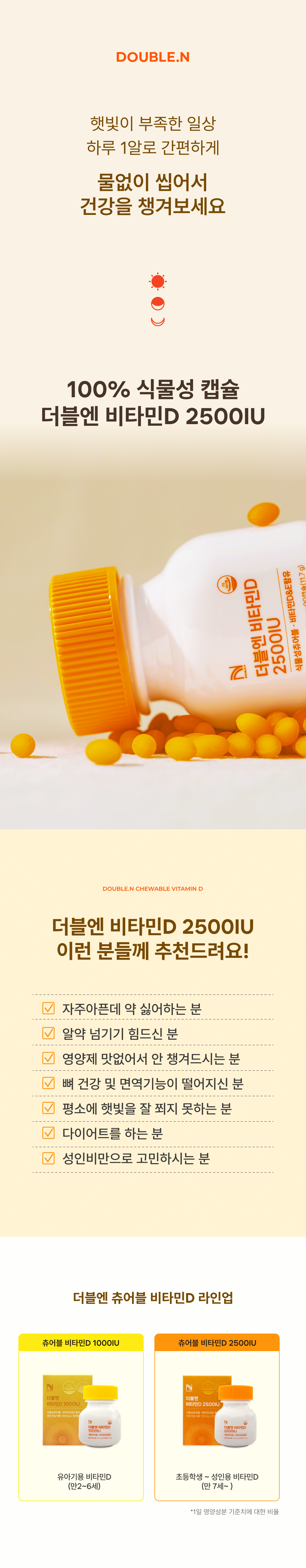 [낫이팅게일X더블엔] 이노시톨 플러스 + 비타민D 2500IU