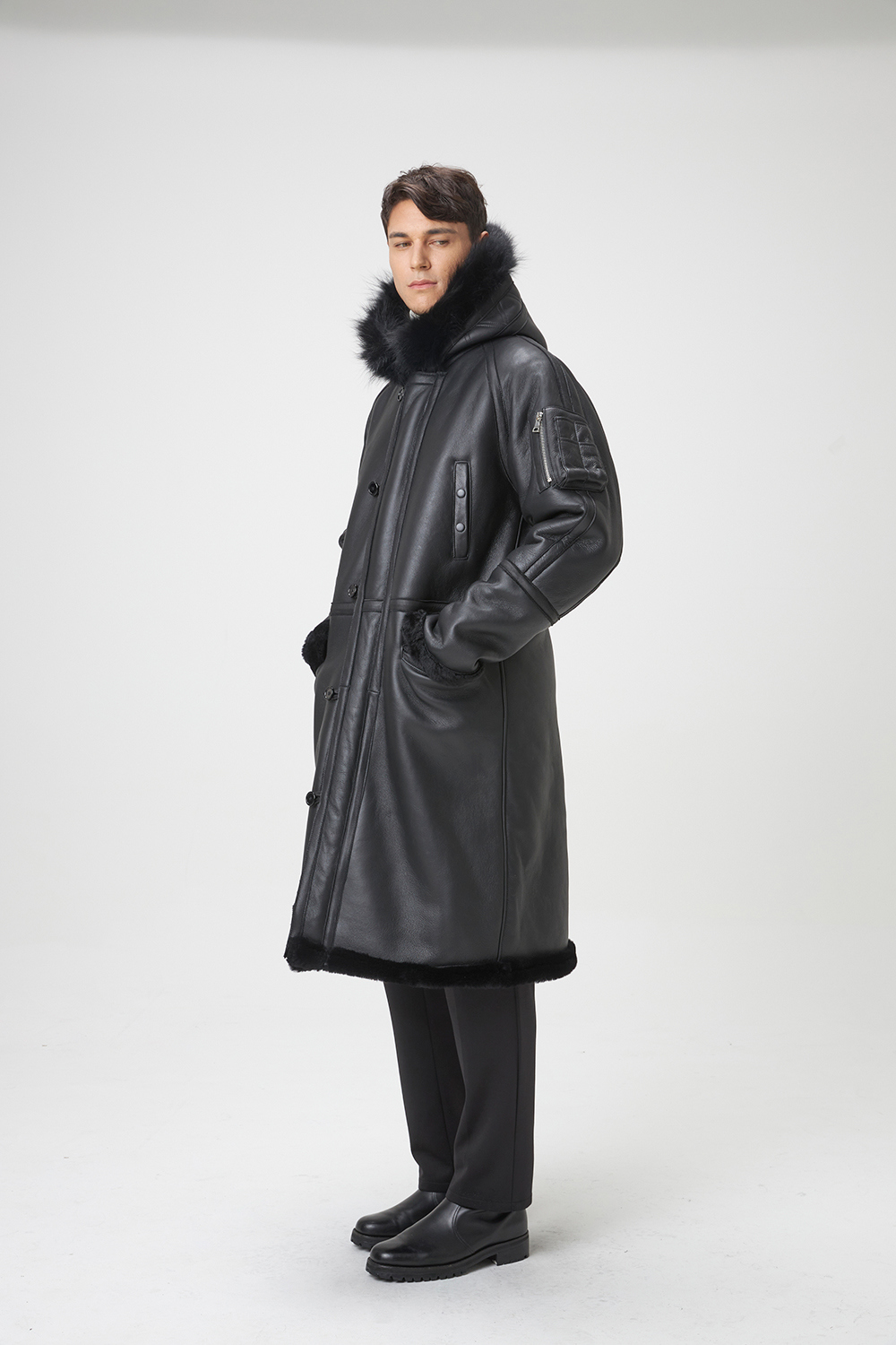 코트 모델 착용 이미지-S9L11