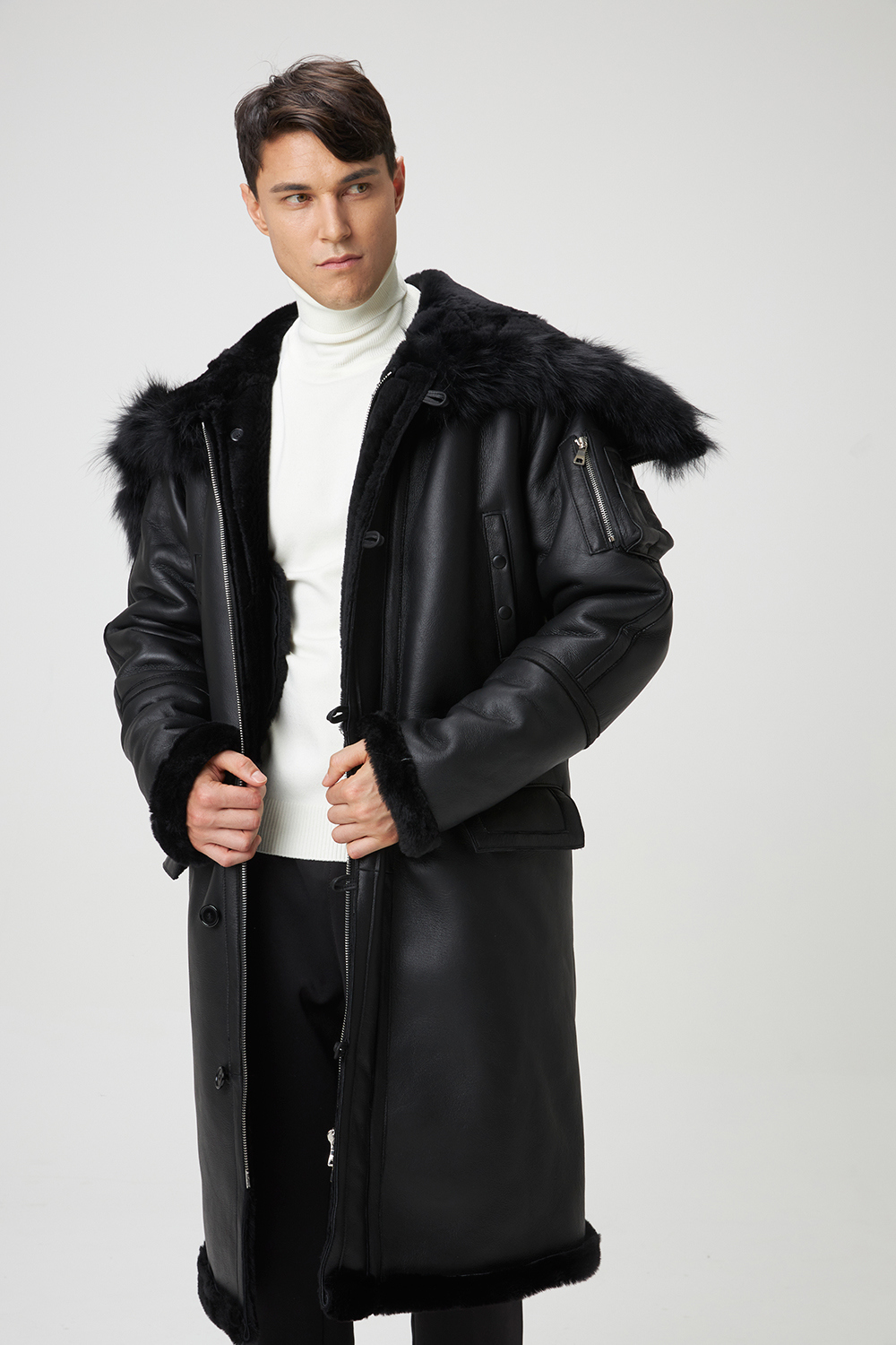 코트 모델 착용 이미지-S1L29