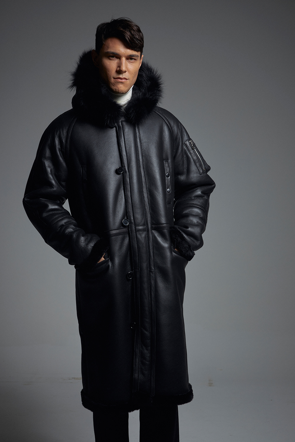 코트 모델 착용 이미지-S1L39