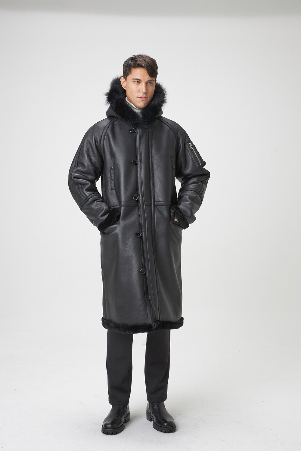 코트 모델 착용 이미지-S9L9