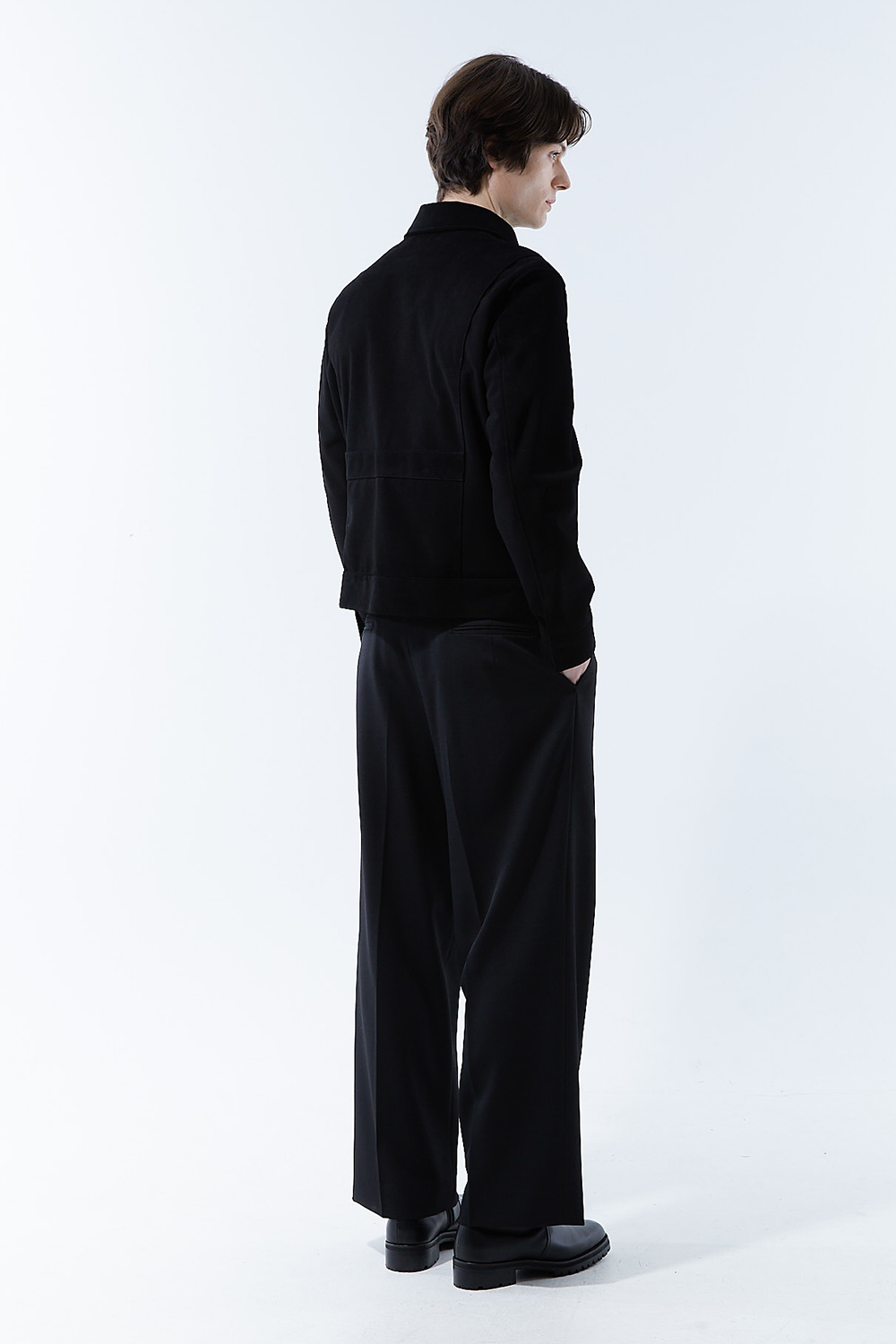 LUXURY A2 파일럿 에어포스 히든 딥-블랙 스웨이드자켓