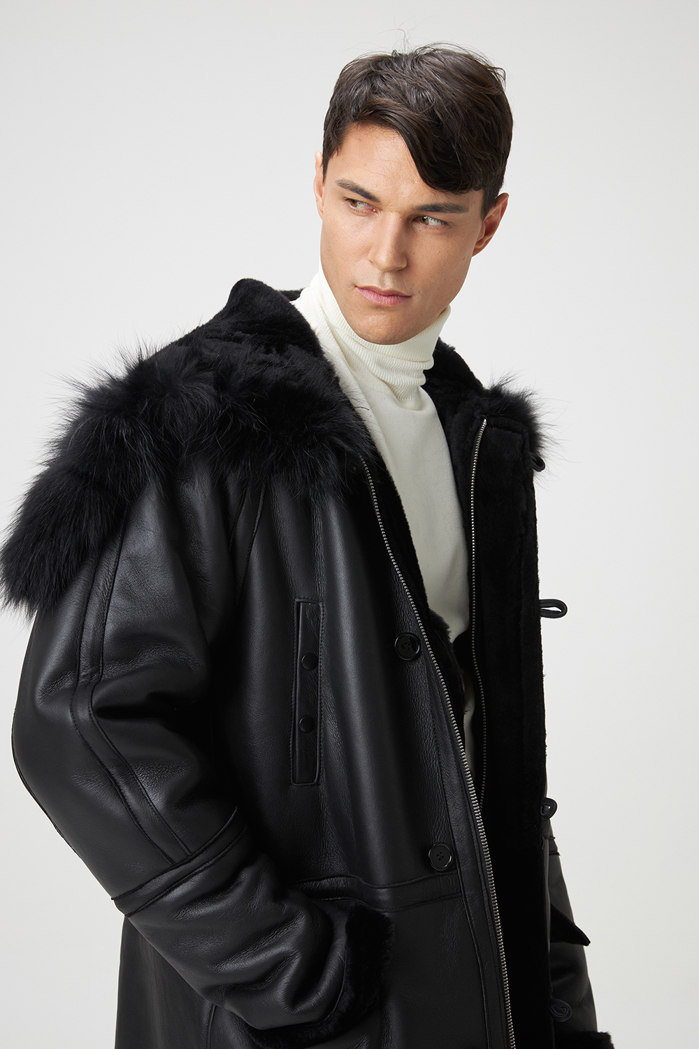 코트 모델 착용 이미지-S1L31