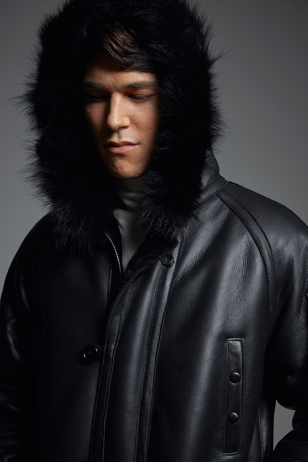 코트 모델 착용 이미지-S1L46