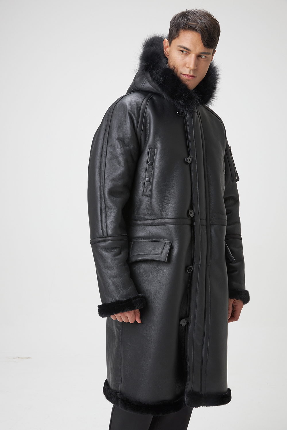 코트 모델 착용 이미지-S1L2