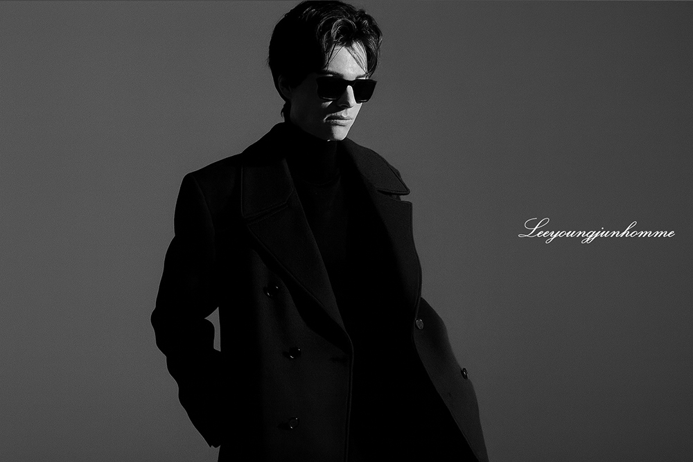 HIGH-END 캐시미어 100% 호시스티치 더블 옆포켓 딥-블랙 슈퍼 롱코트
