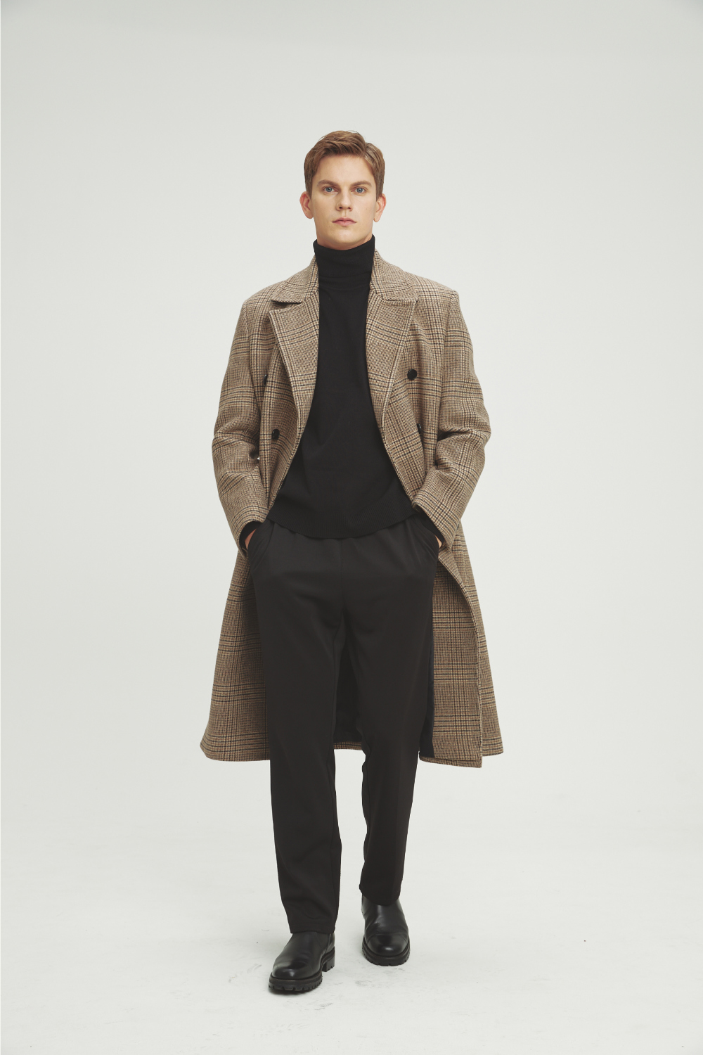 코트 모델 착용 이미지-S1L42