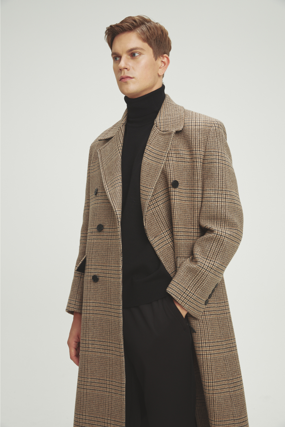 코트 모델 착용 이미지-S1L44