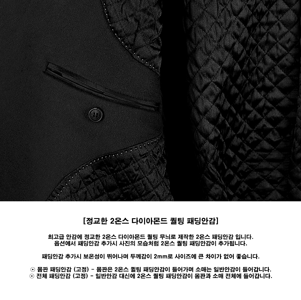 BRESCHI 브레스키 이태리 캐시미어 100% 호시스티치 피크드카라 투버튼 싱글 딥-블랙 슈퍼 롱코트